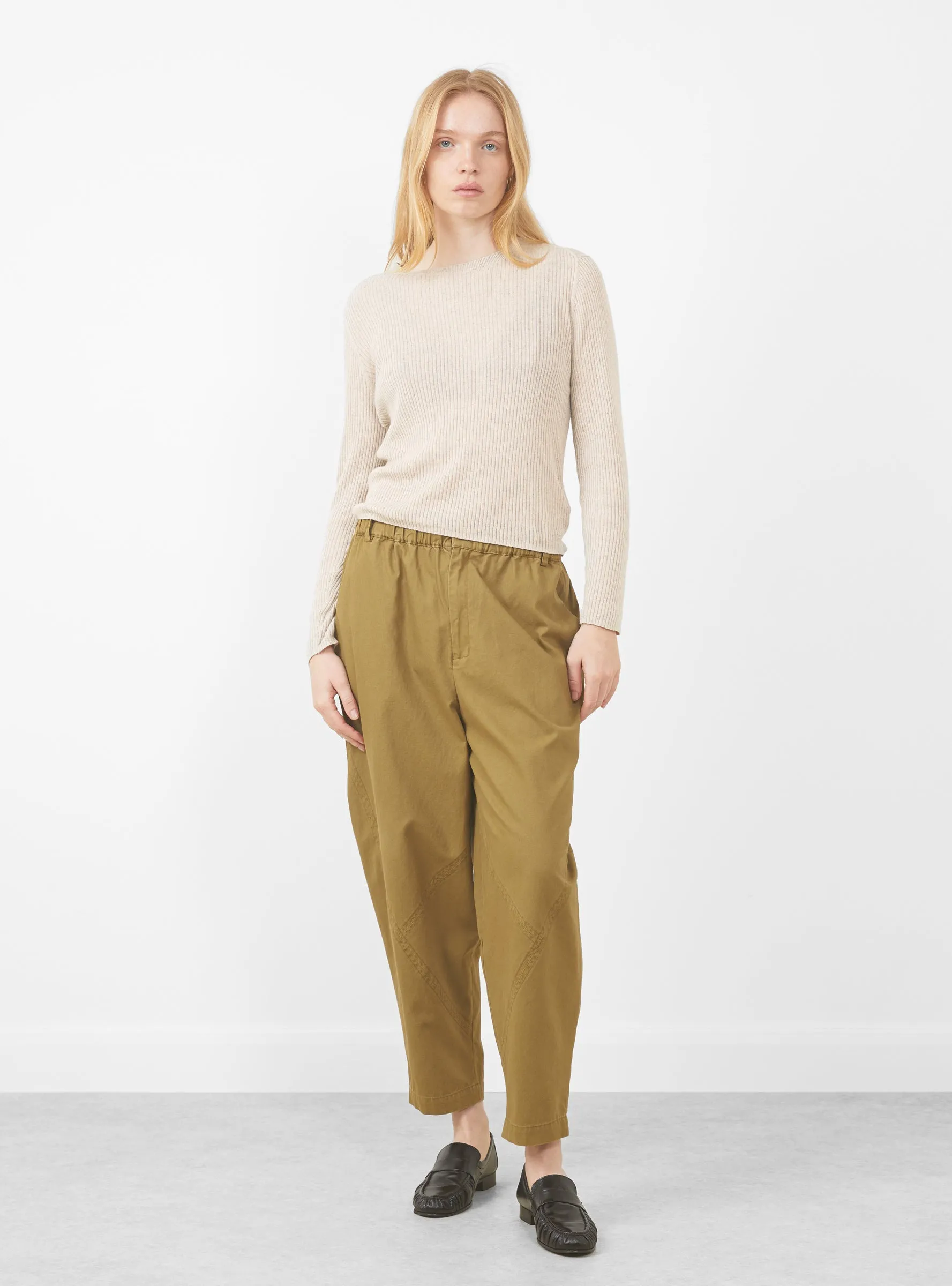 Elastic Latern Trousers, Faded Caramel sold by Garbstore