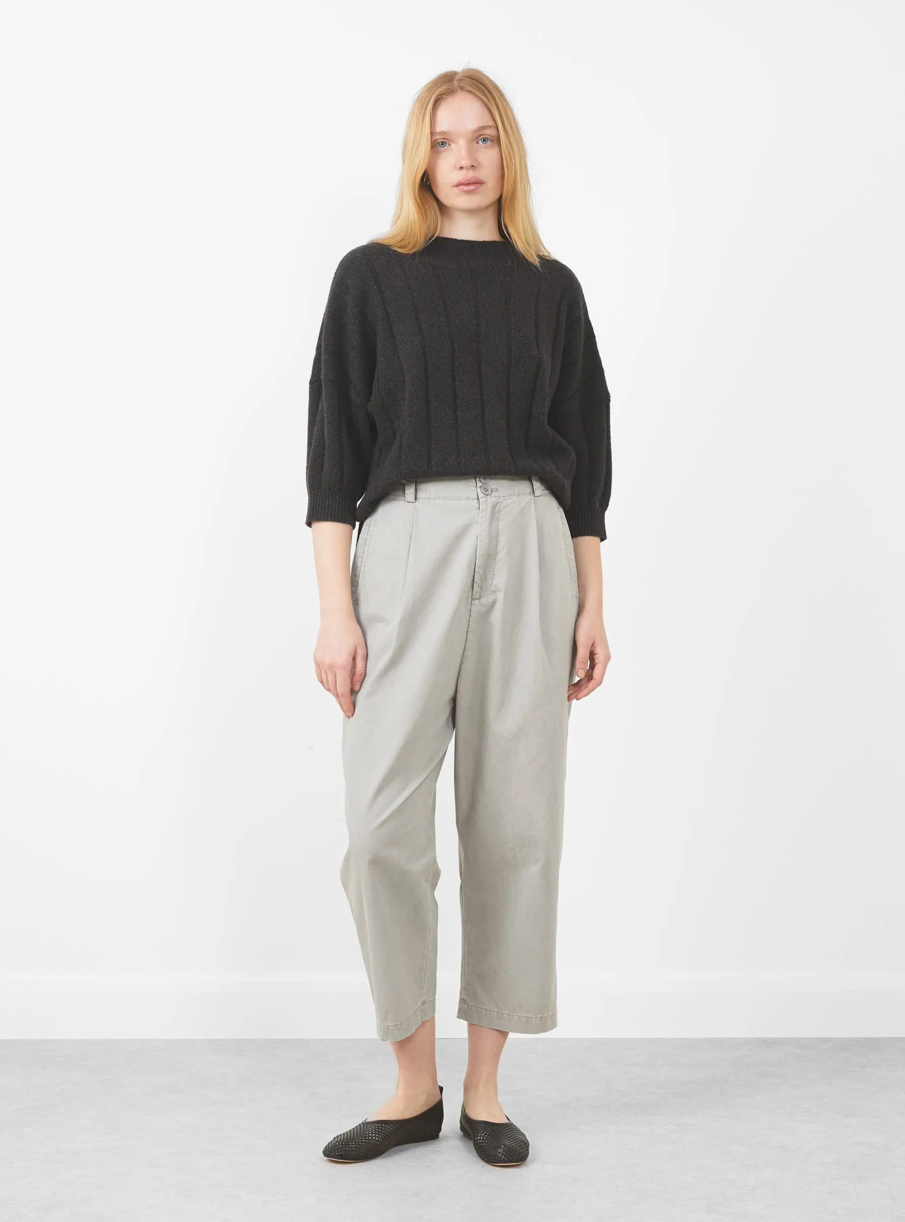 Elastic Dropped Crotch Trouser Grey sold by Garbstore