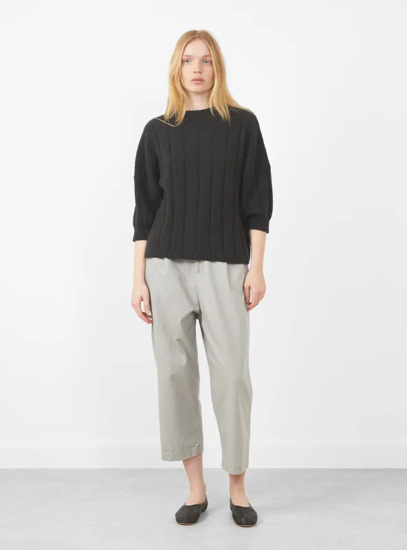 Mid-Poet Mockneck Sweater, Charcoal made by 7115 by Szeki