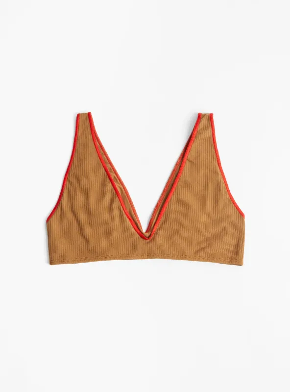 Pam Bra Alamillo Brown sold by Garbstore