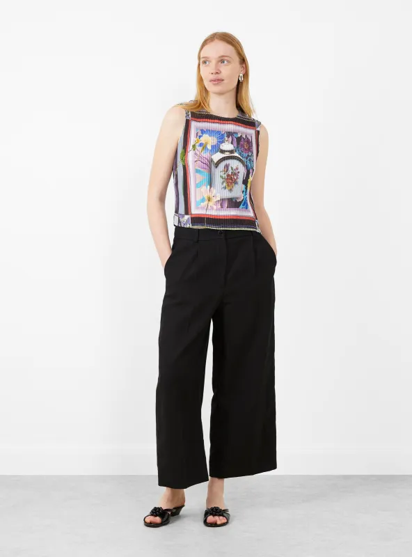 Thelma Pleated Top Alice Blue made by Garbstore