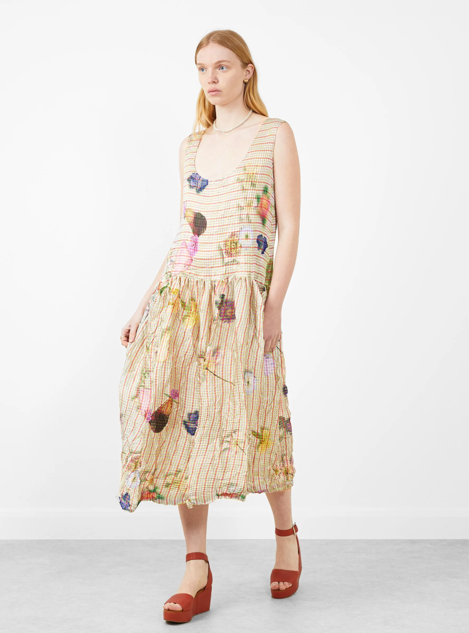Luna Pleated Dress Pagel Gold sold by Garbstore product image thumbnail 2