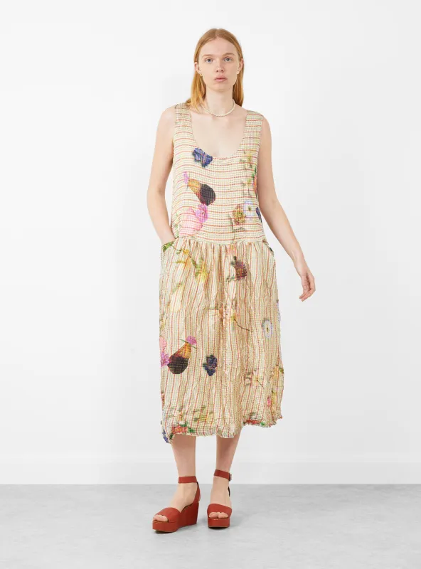 Luna Pleated Dress Pagel Gold made by Garbstore