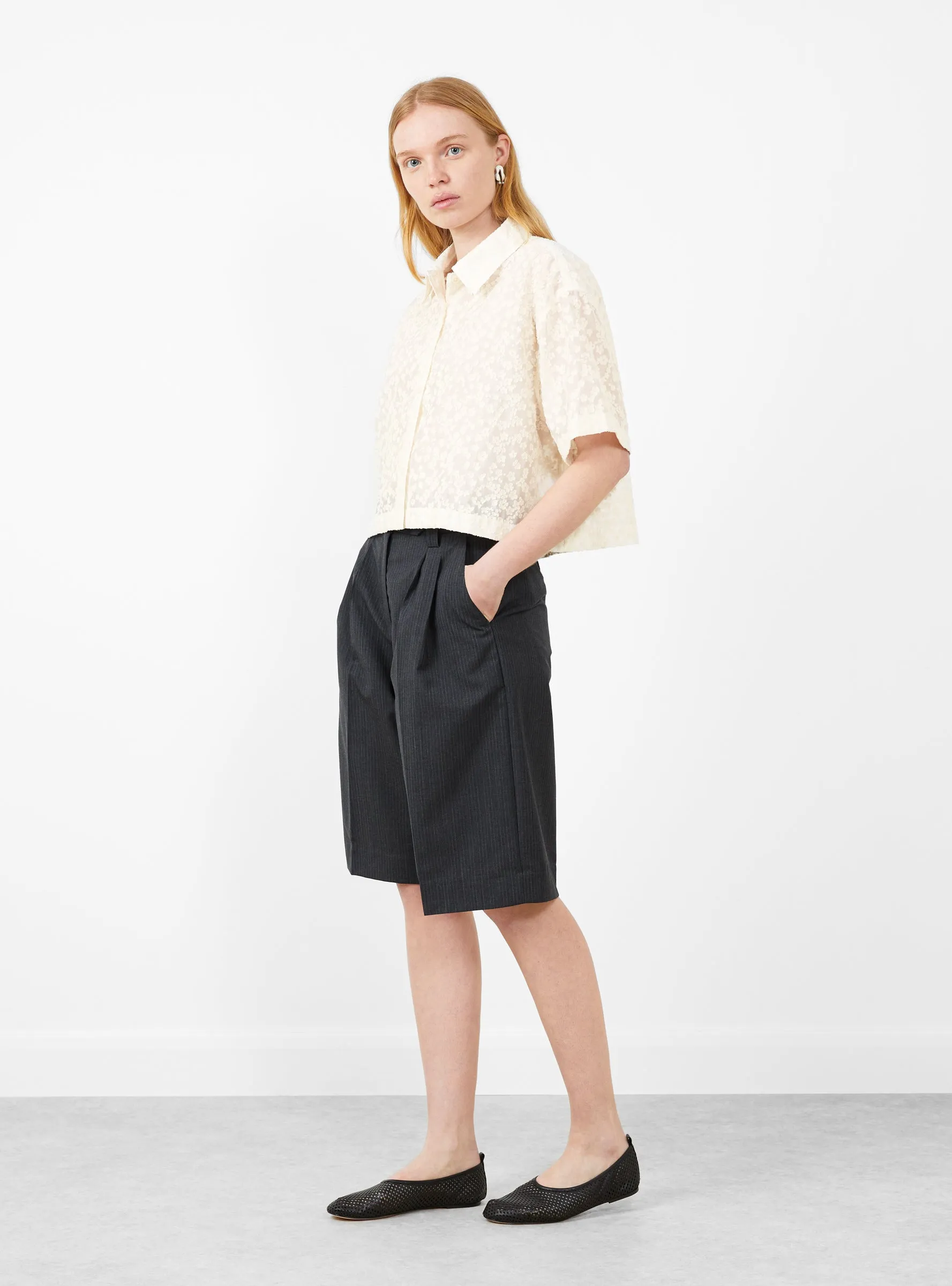 Favourite Shorts Dark Grey Pinstripe sold by Garbstore product image thumbnail 2