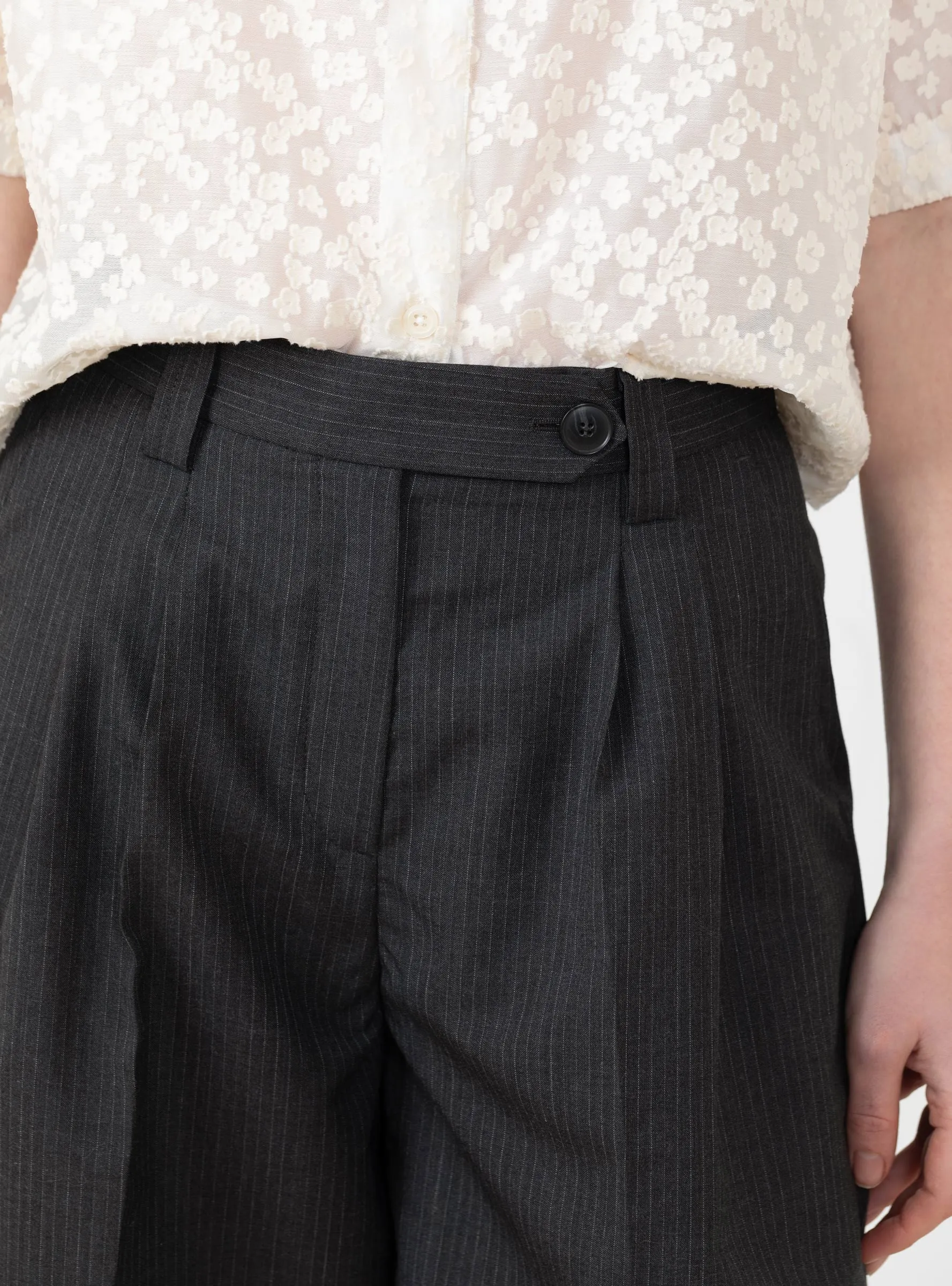 Favourite Shorts Dark Grey Pinstripe sold by Garbstore product image thumbnail 3