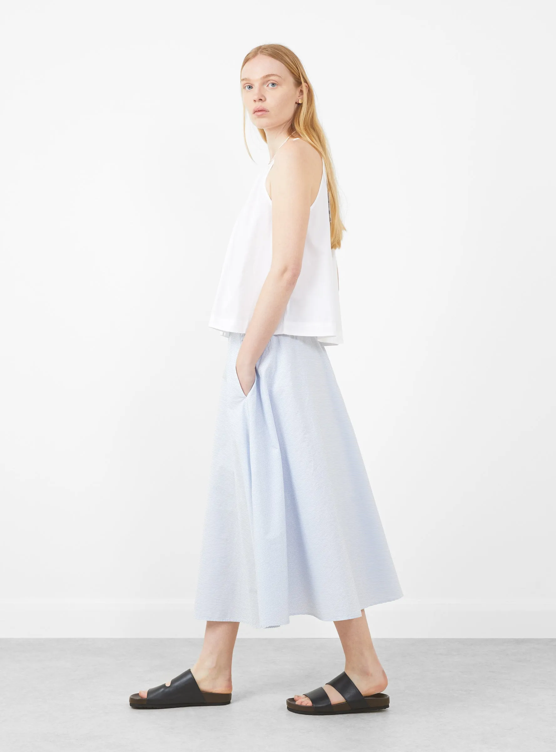 Stripe Circular Skirt Sax sold by Garbstore product image thumbnail 2