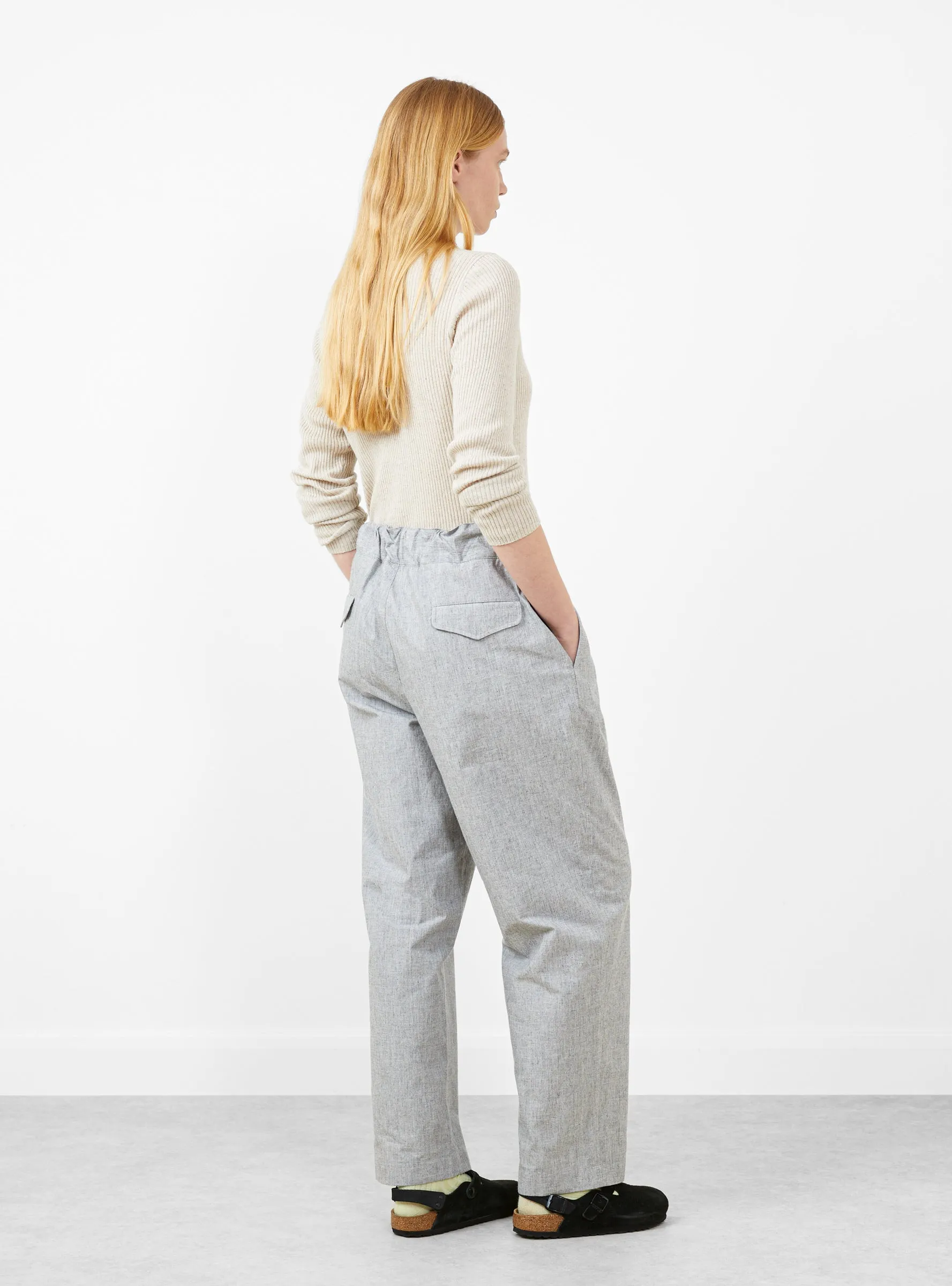 Cotton Buff Cloth Gurkha Pants Light Grey sold by Garbstore product image thumbnail 3