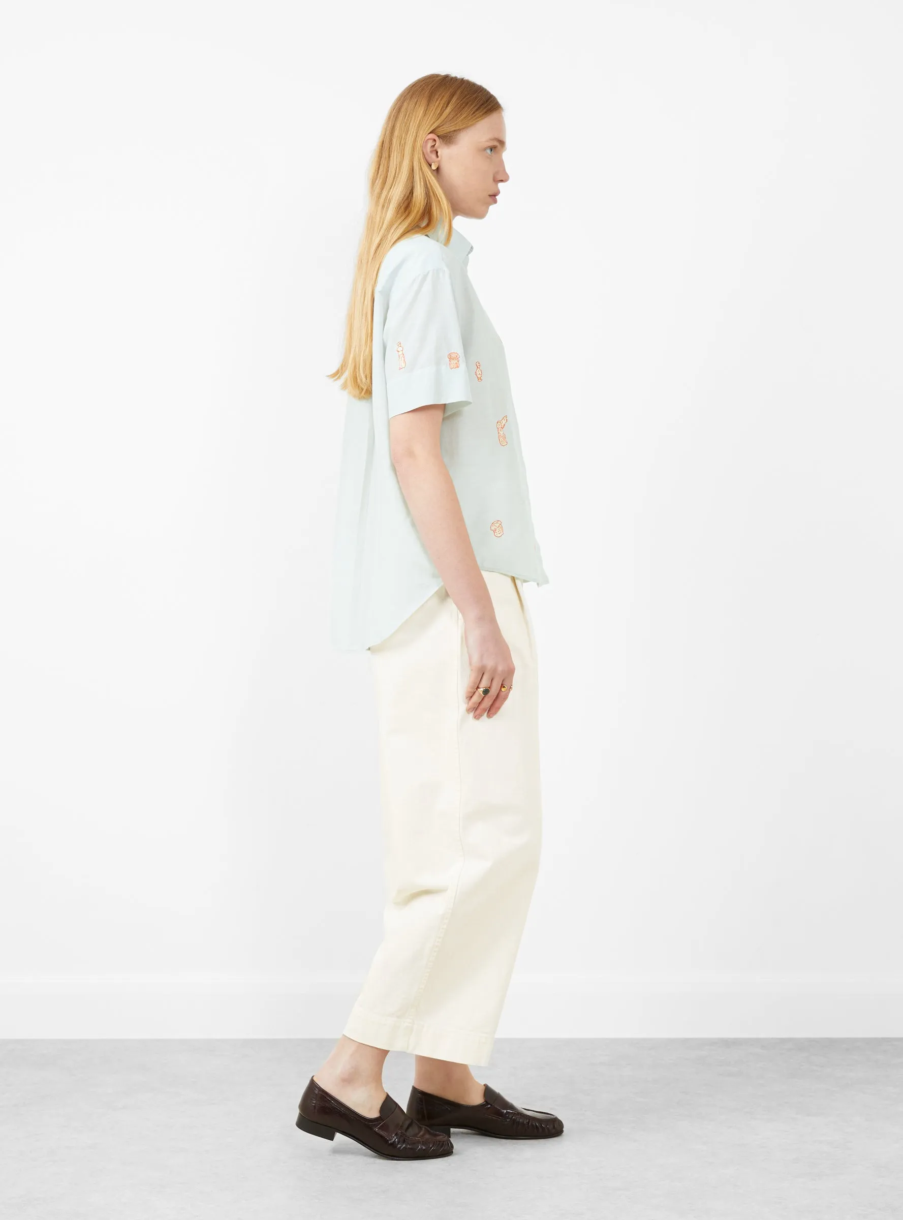 Camphor Shirt Greek Art Ciel Blue sold by Garbstore product image thumbnail 2