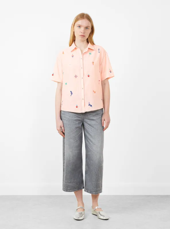 Camphor Shirt Occult Petal Pink sold by Garbstore