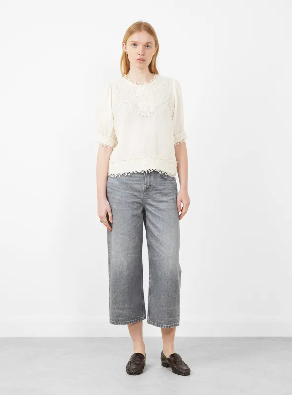 Emmy Blouse Off White sold by Garbstore