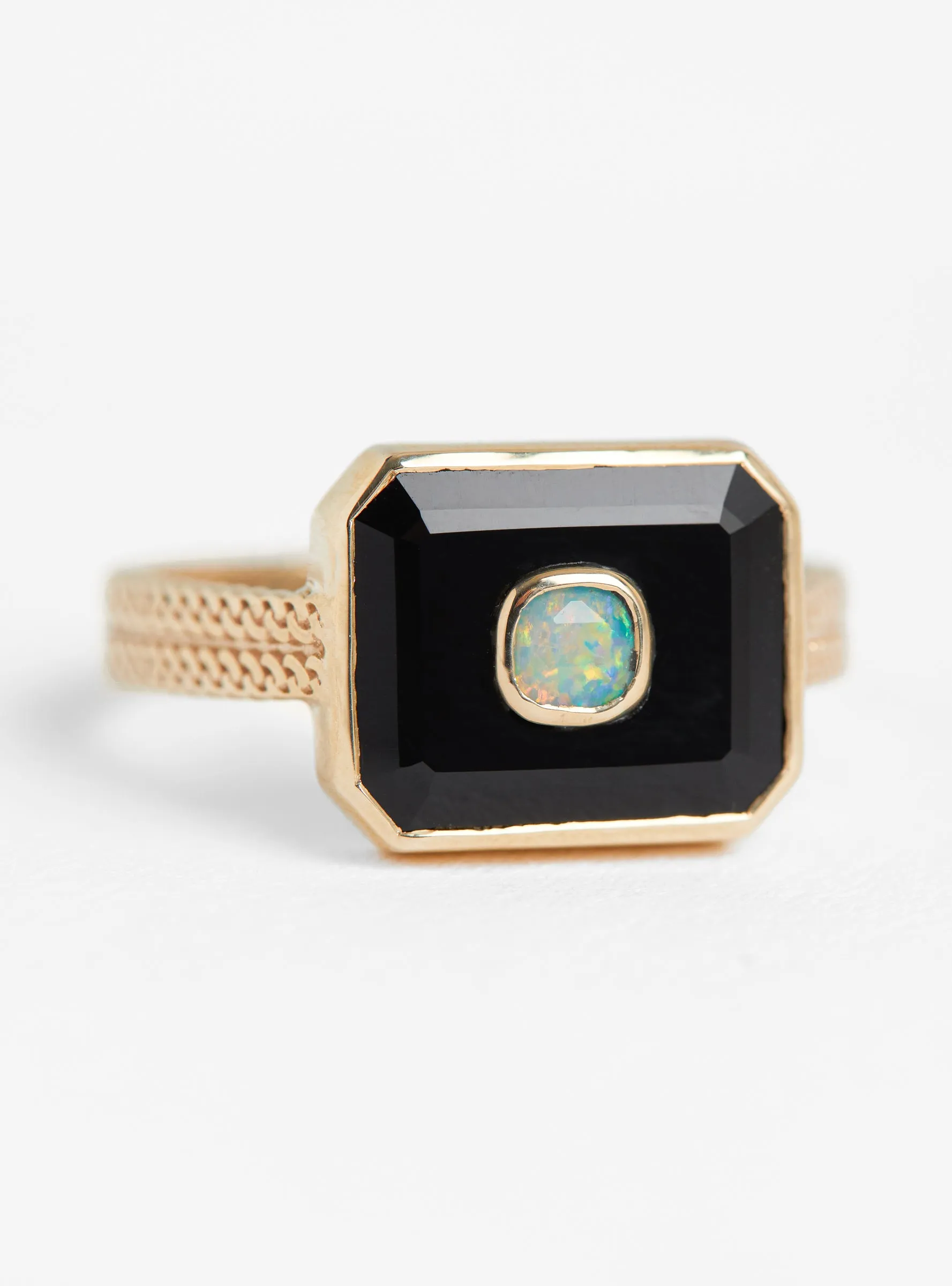 Anton No1 Ring Black Onyx sold by Garbstore product image thumbnail 3