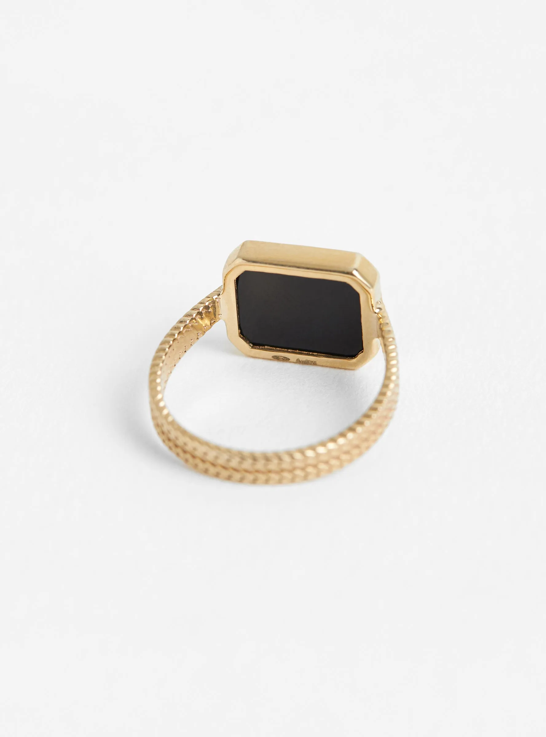 Anton No1 Ring Black Onyx sold by Garbstore product image thumbnail 4