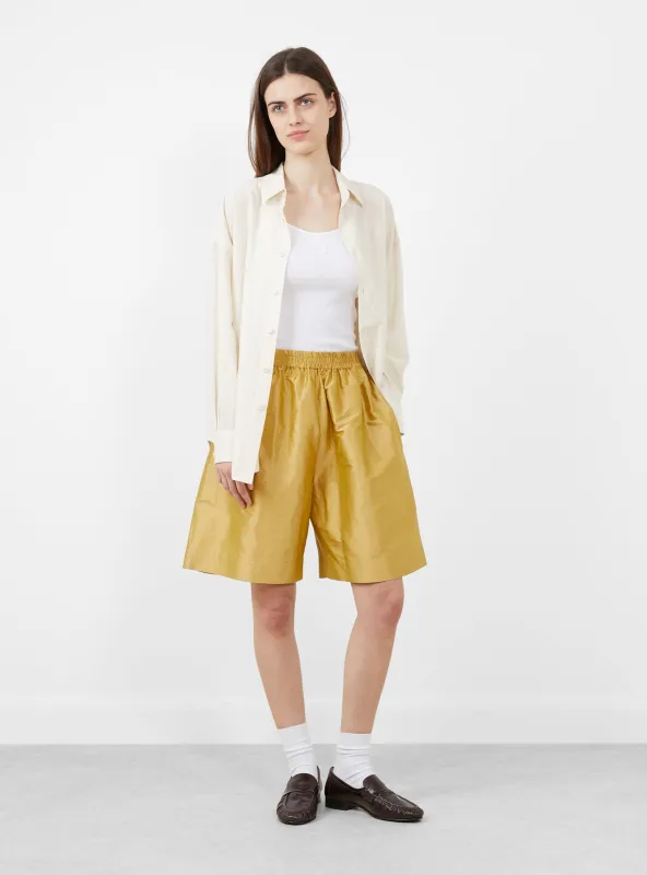 Silk Dupion Hilda Shorts Pharaoh made by Garbstore