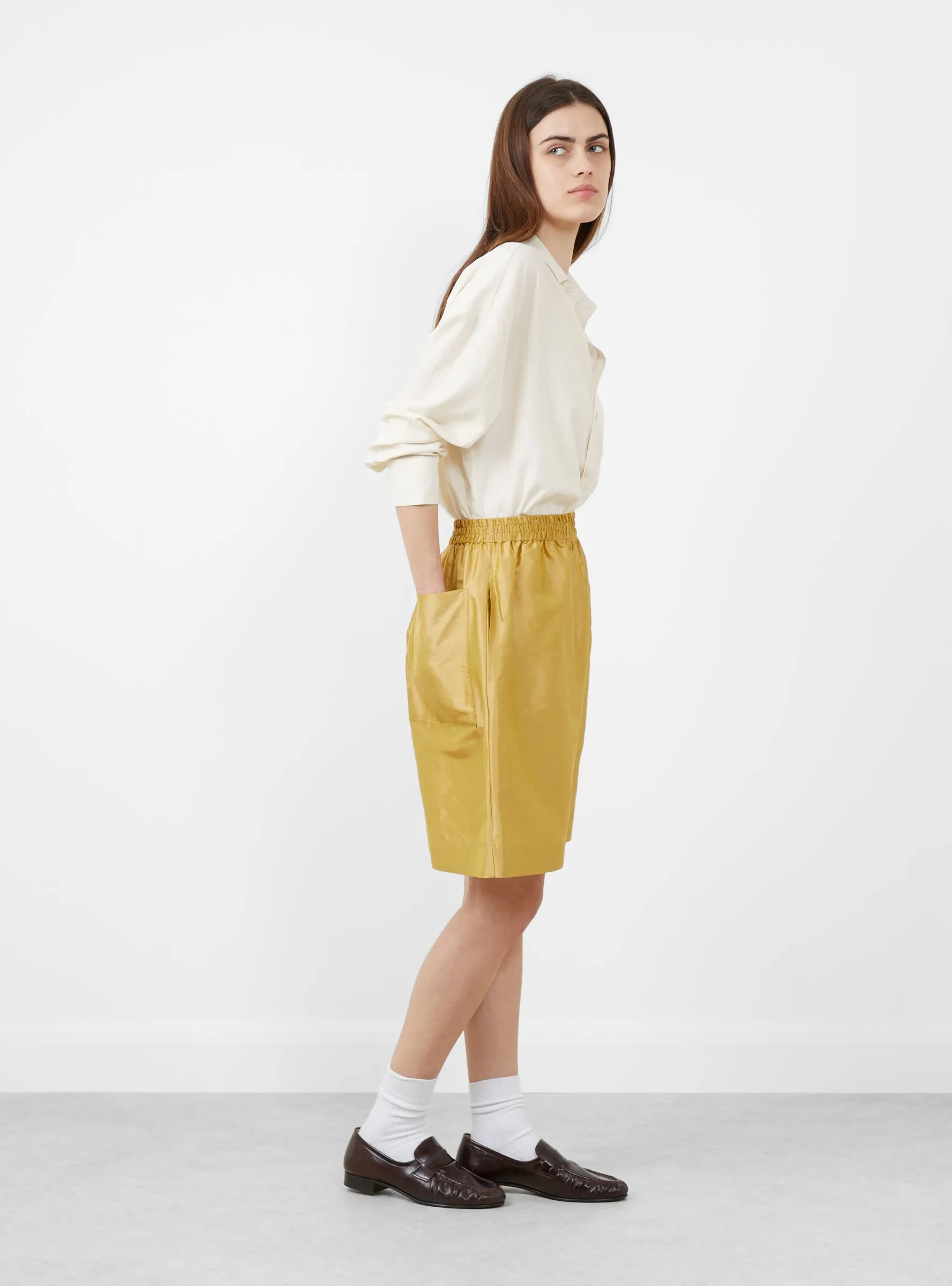 Silk Dupion Hilda Shorts Pharaoh sold by Garbstore product image thumbnail 2