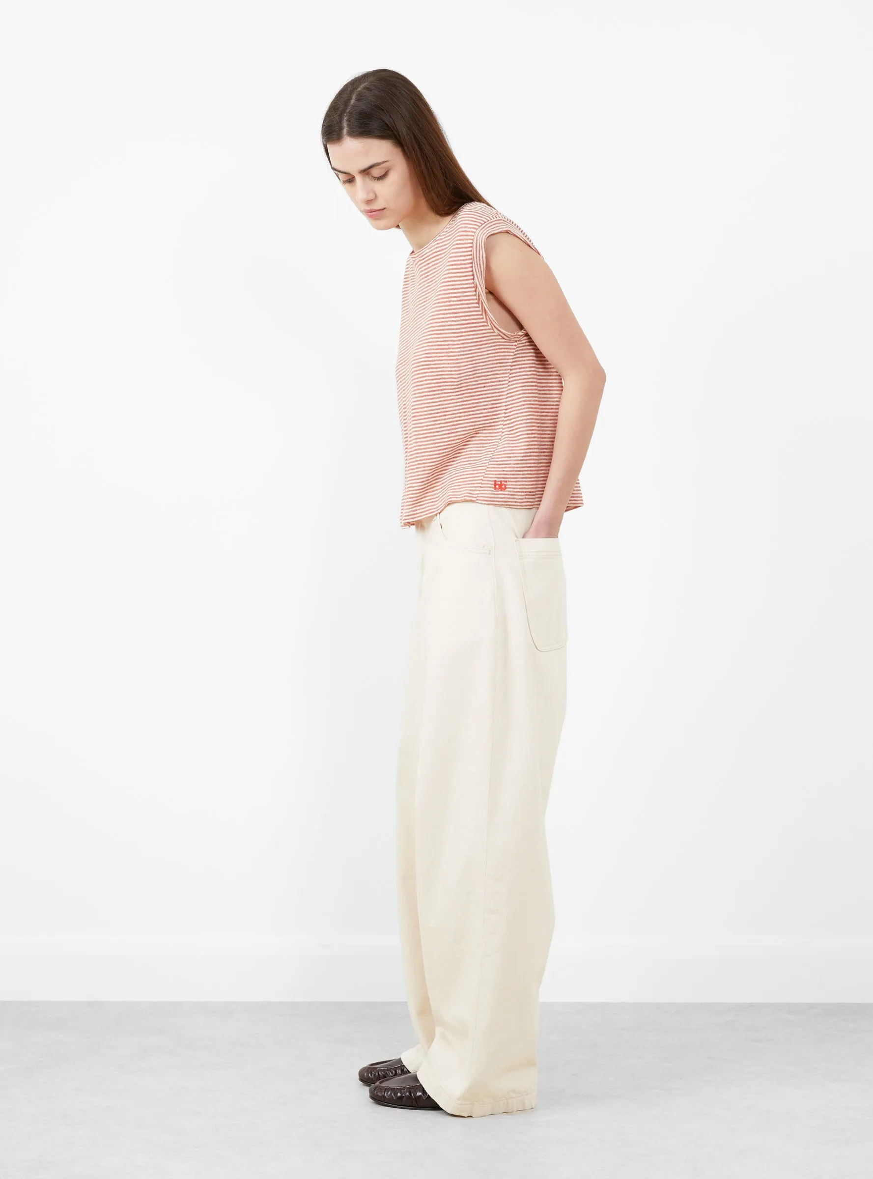 Vlyn T-Shirt Red and White Stripe sold by Garbstore product image thumbnail 3