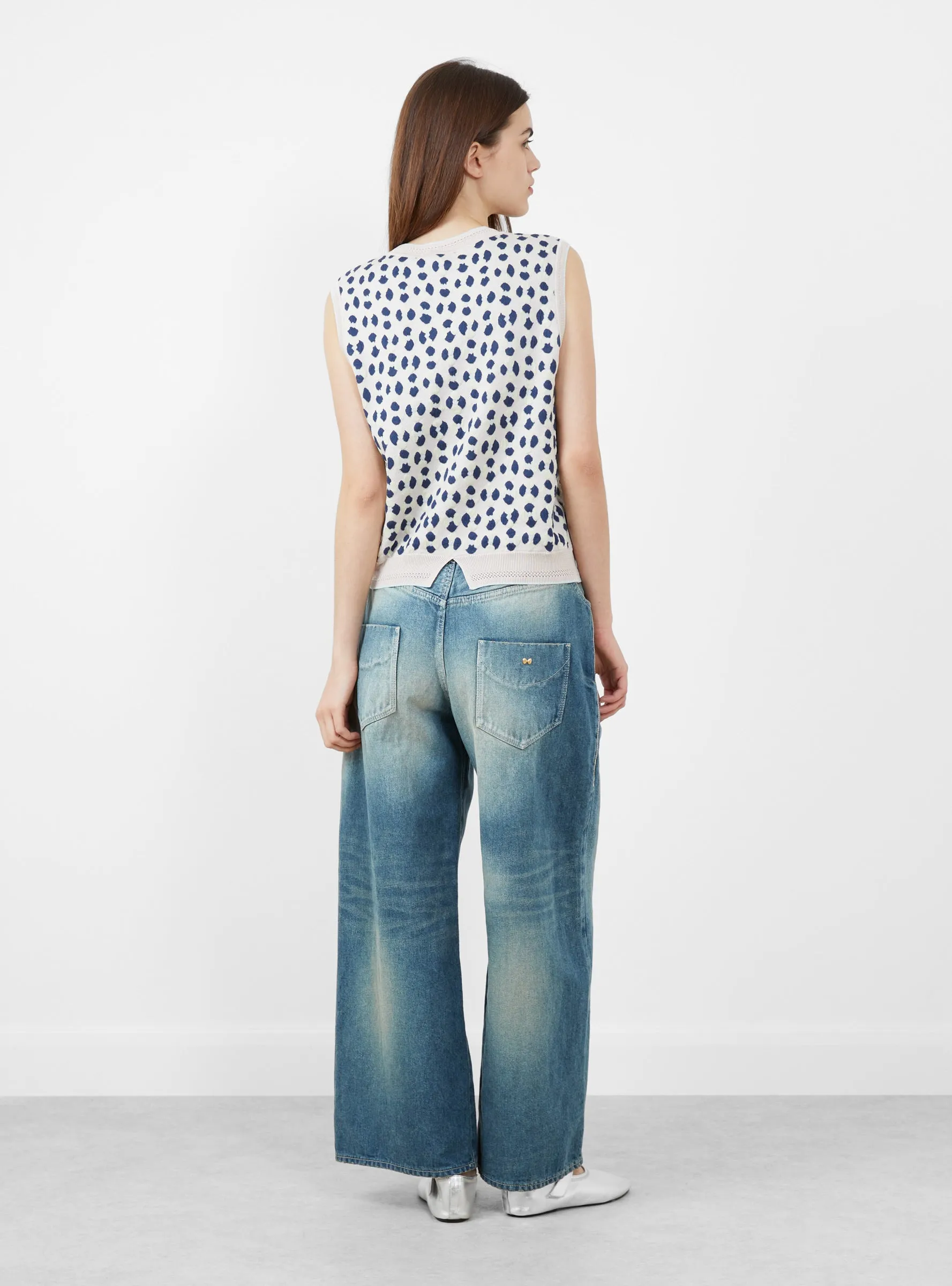 Kukka Kukka Knit Vest Light Beige sold by Garbstore product image thumbnail 3