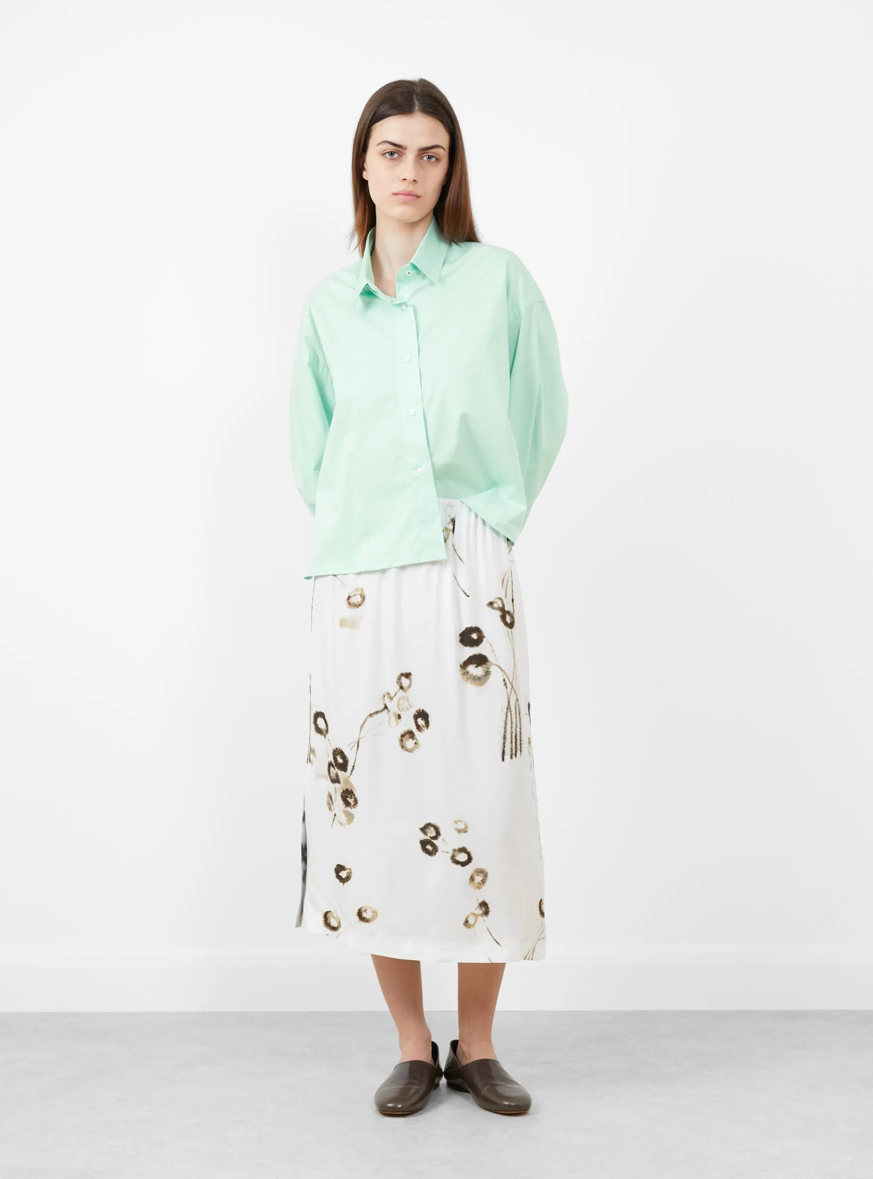 Printed Long Skirt with Lace Multi sold by Garbstore product image thumbnail 2