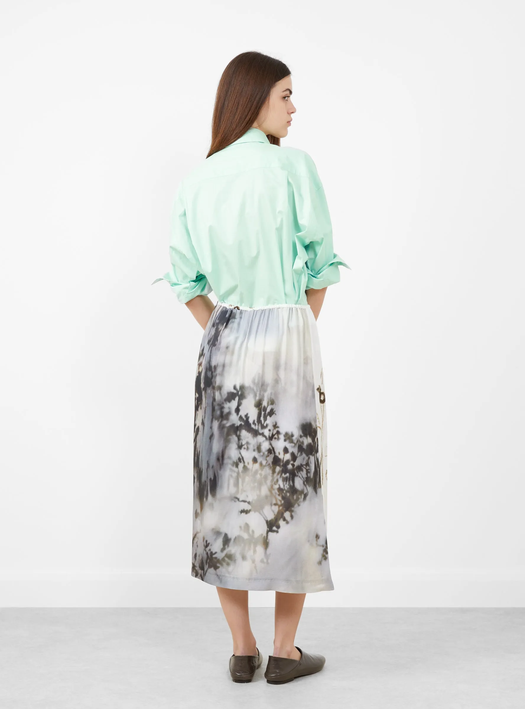 Printed Long Skirt with Lace Multi sold by Garbstore product image thumbnail 4