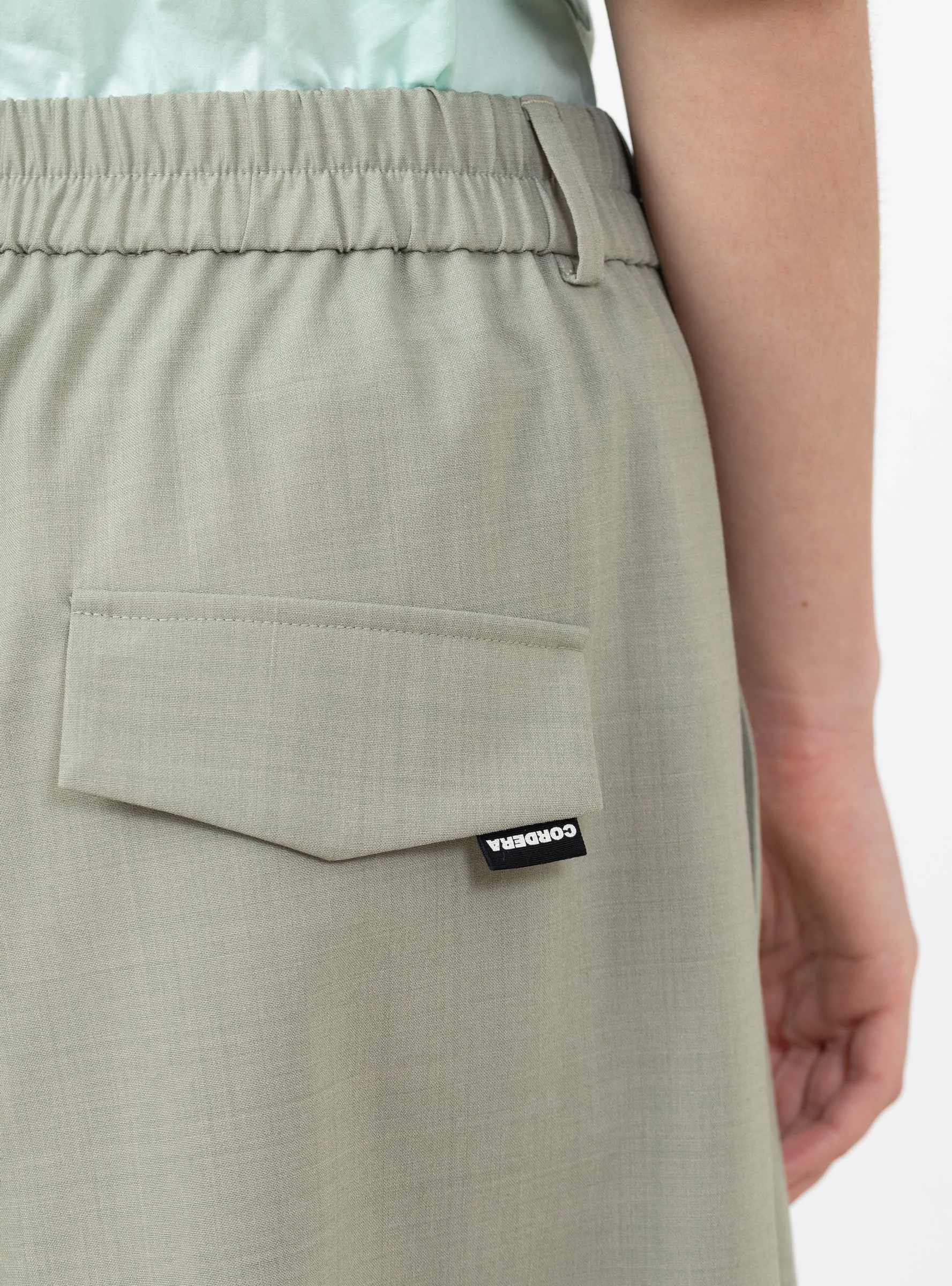 Tailoring Stitch Bermuda Shorts Salvia sold by Garbstore product image thumbnail 5