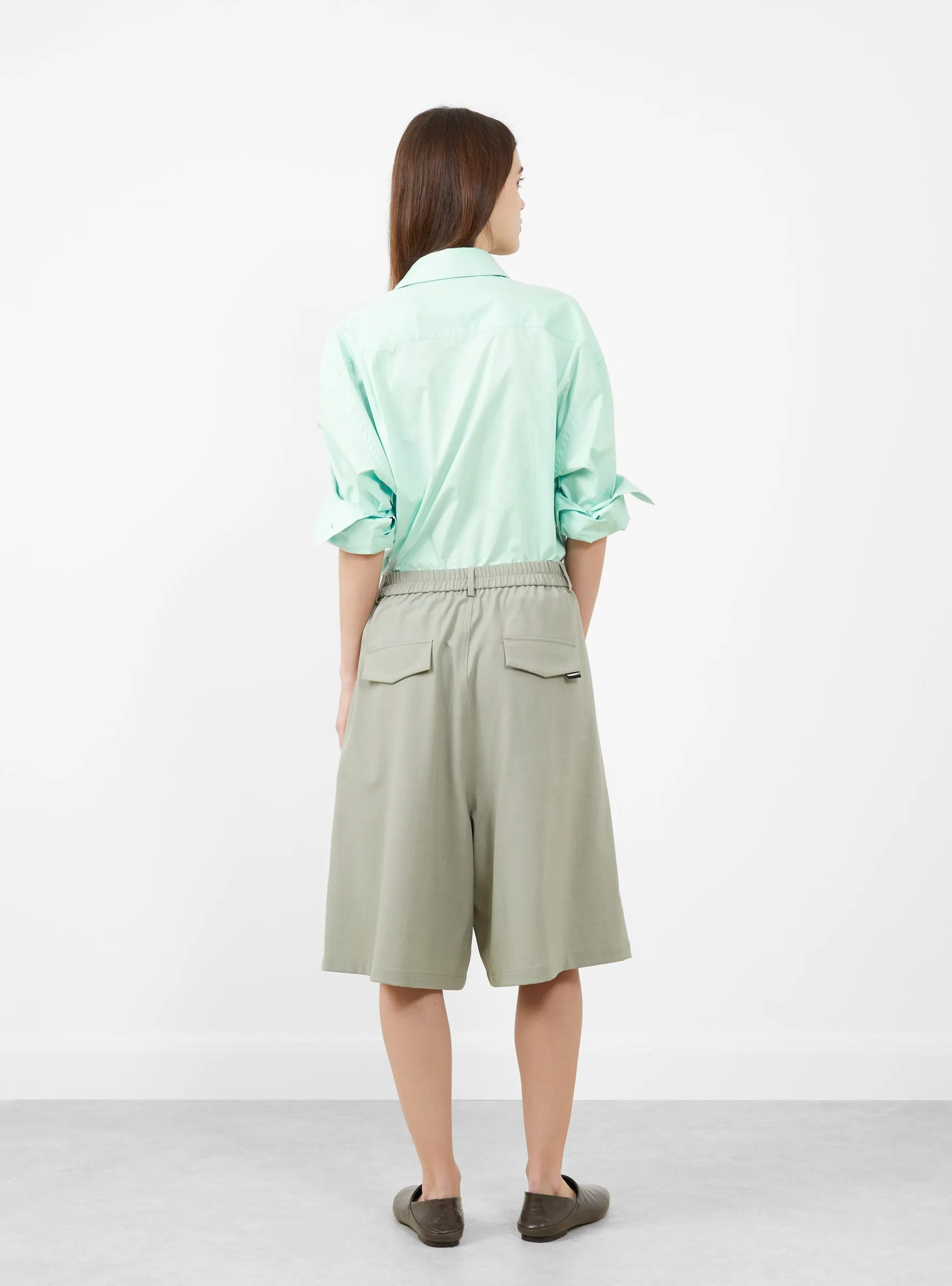 Tailoring Stitch Bermuda Shorts Salvia sold by Garbstore product image thumbnail 4