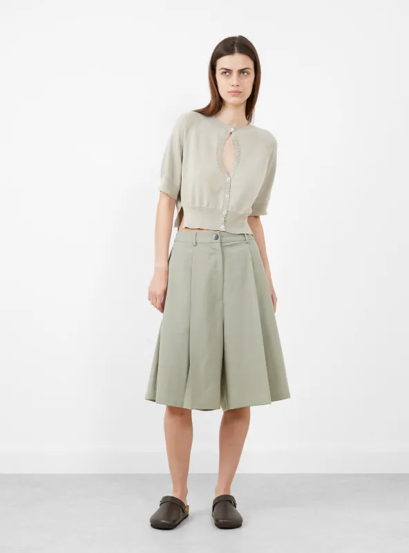 Organic Cotton Cut Out Top Pearl Grey made by Cordera