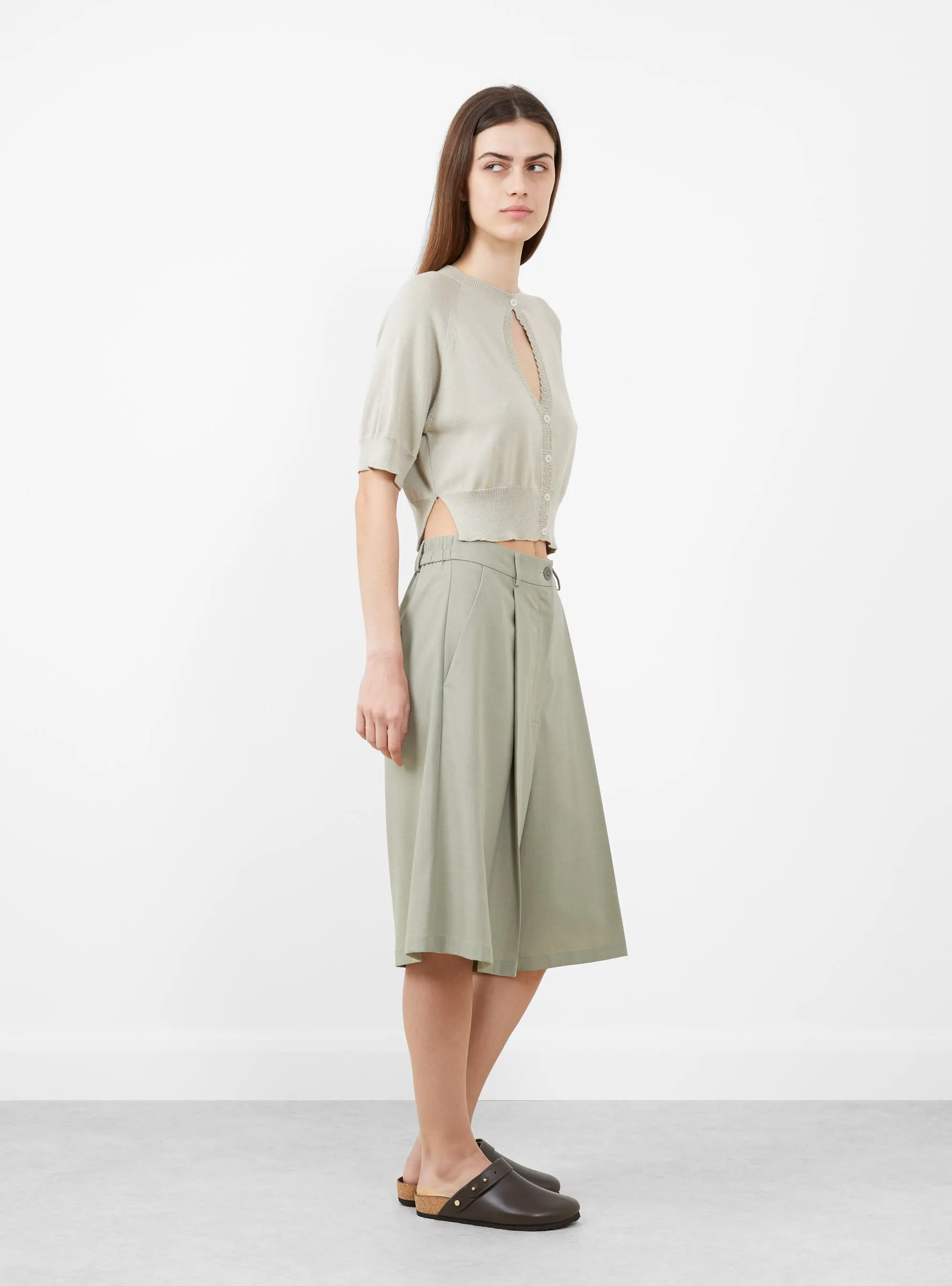 Organic Cotton Cut Out Top Pearl Grey sold by Garbstore product image thumbnail 3