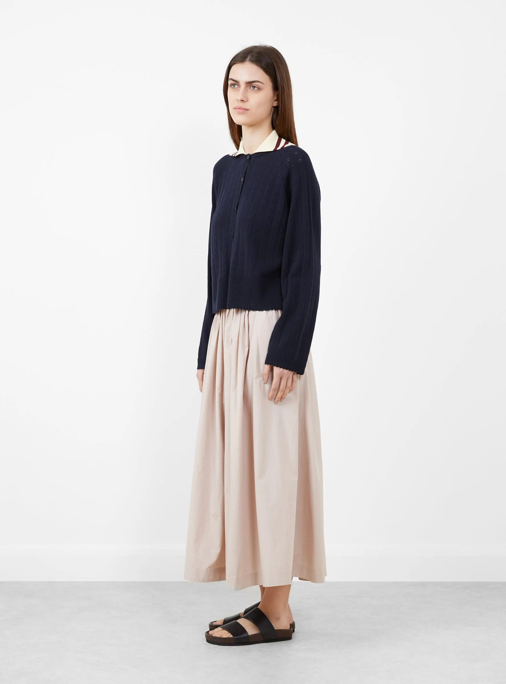 Organic Cotton Long Sleeve Polo Navy sold by Garbstore product image thumbnail 2