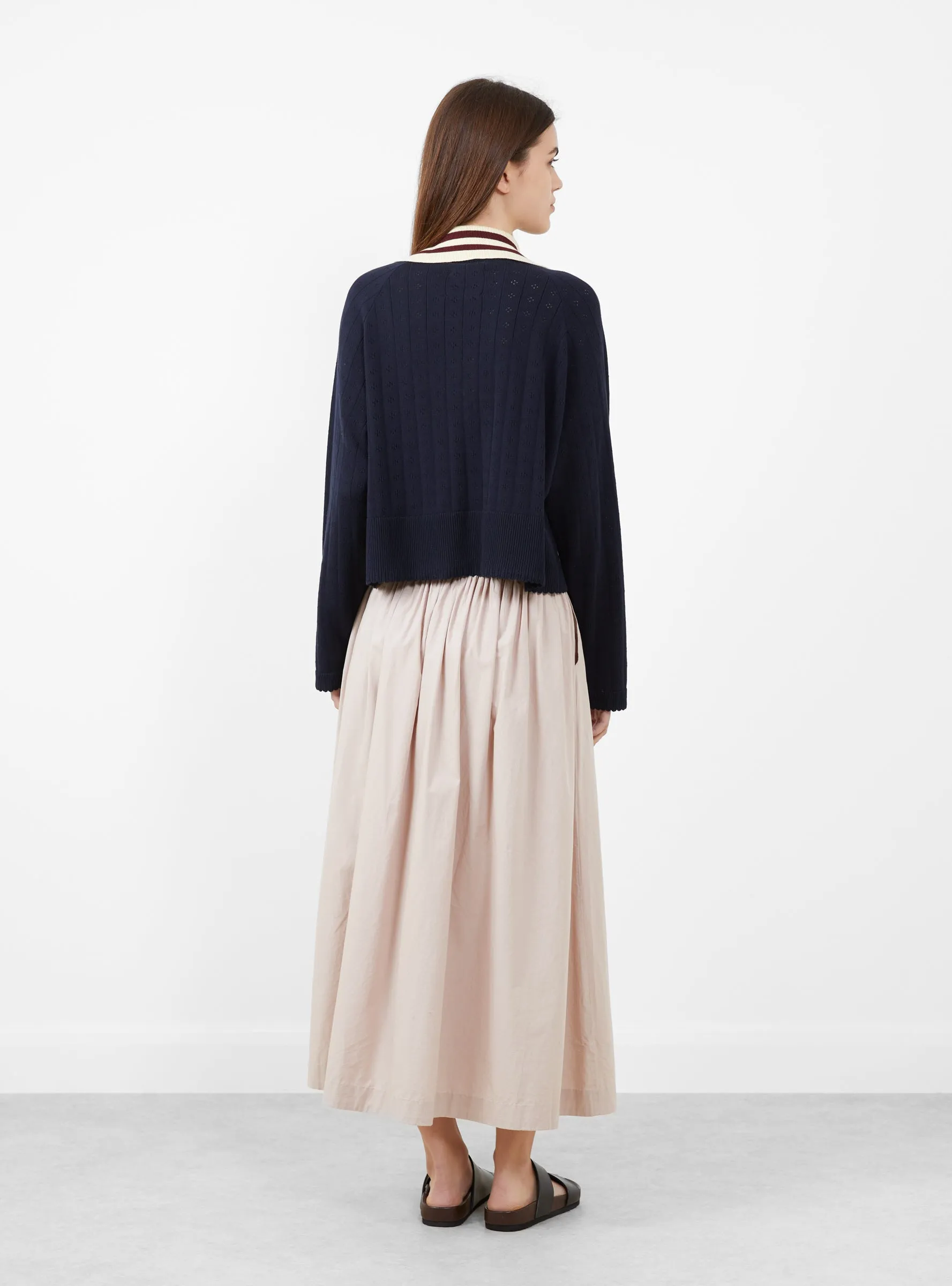 Organic Cotton Long Sleeve Polo Navy sold by Garbstore product image thumbnail 3