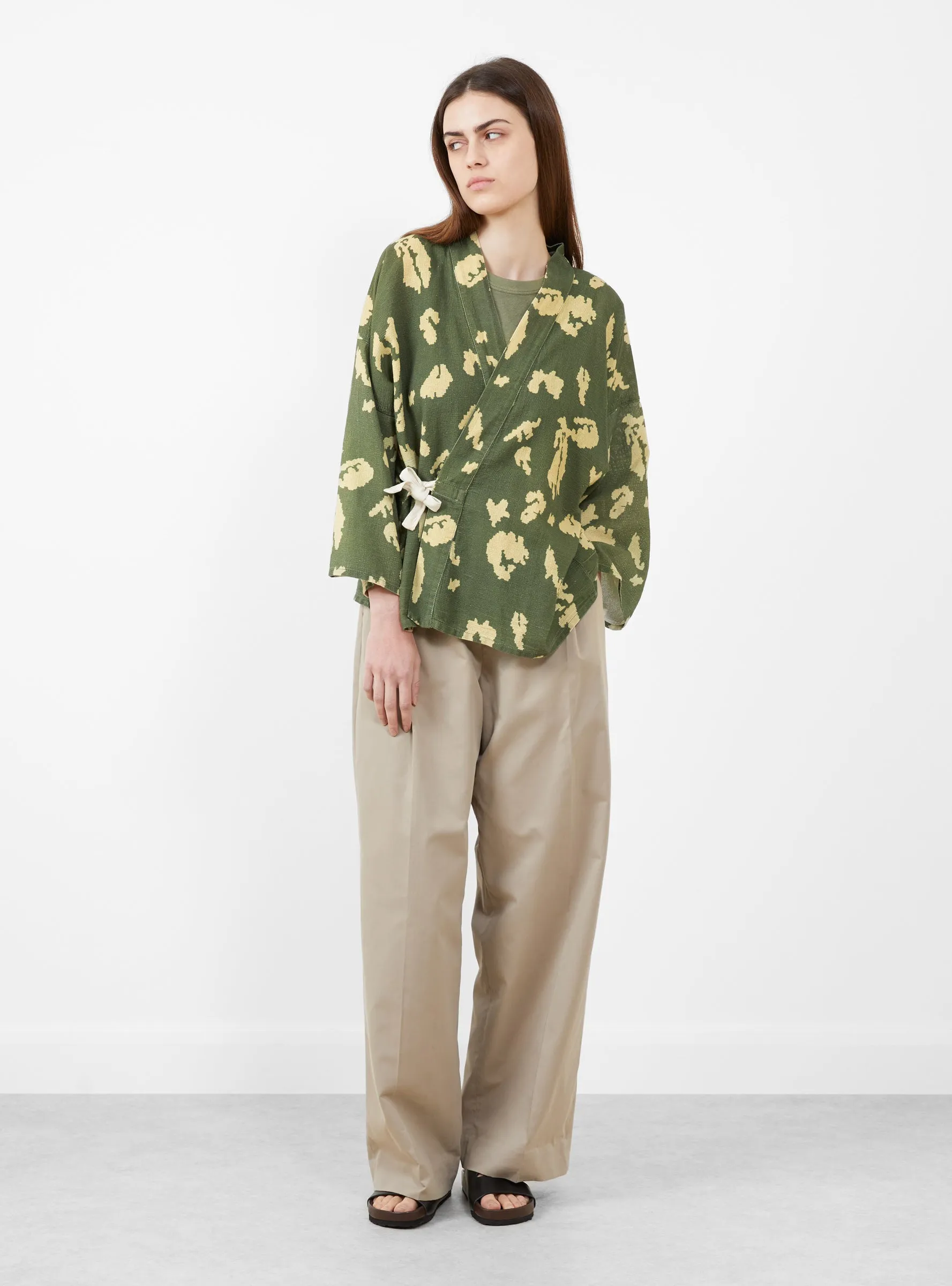 Kimono Jacket Mint and Off White sold by Garbstore