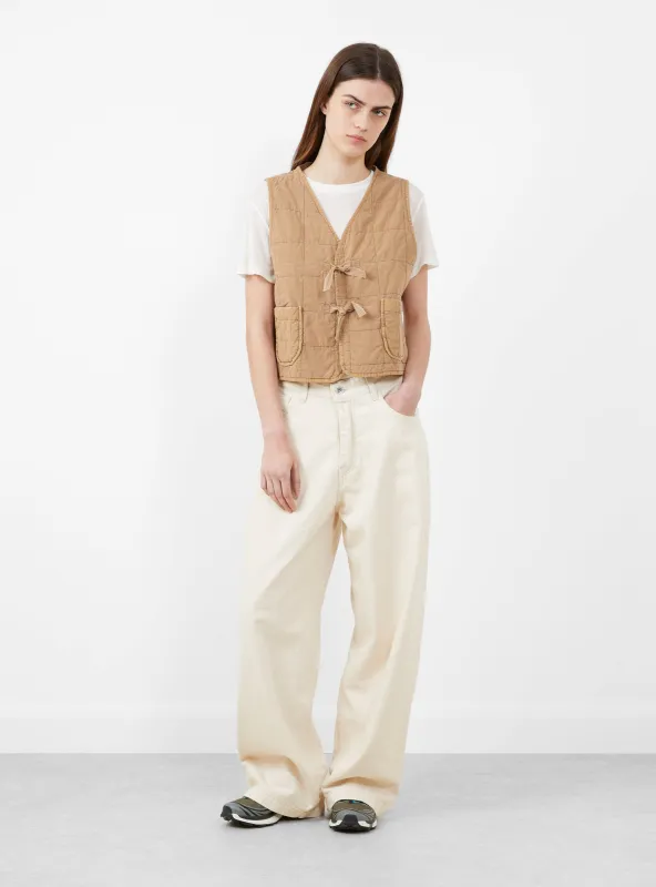 Cotton Quilt Life Vest Almond made by Girls of Dust