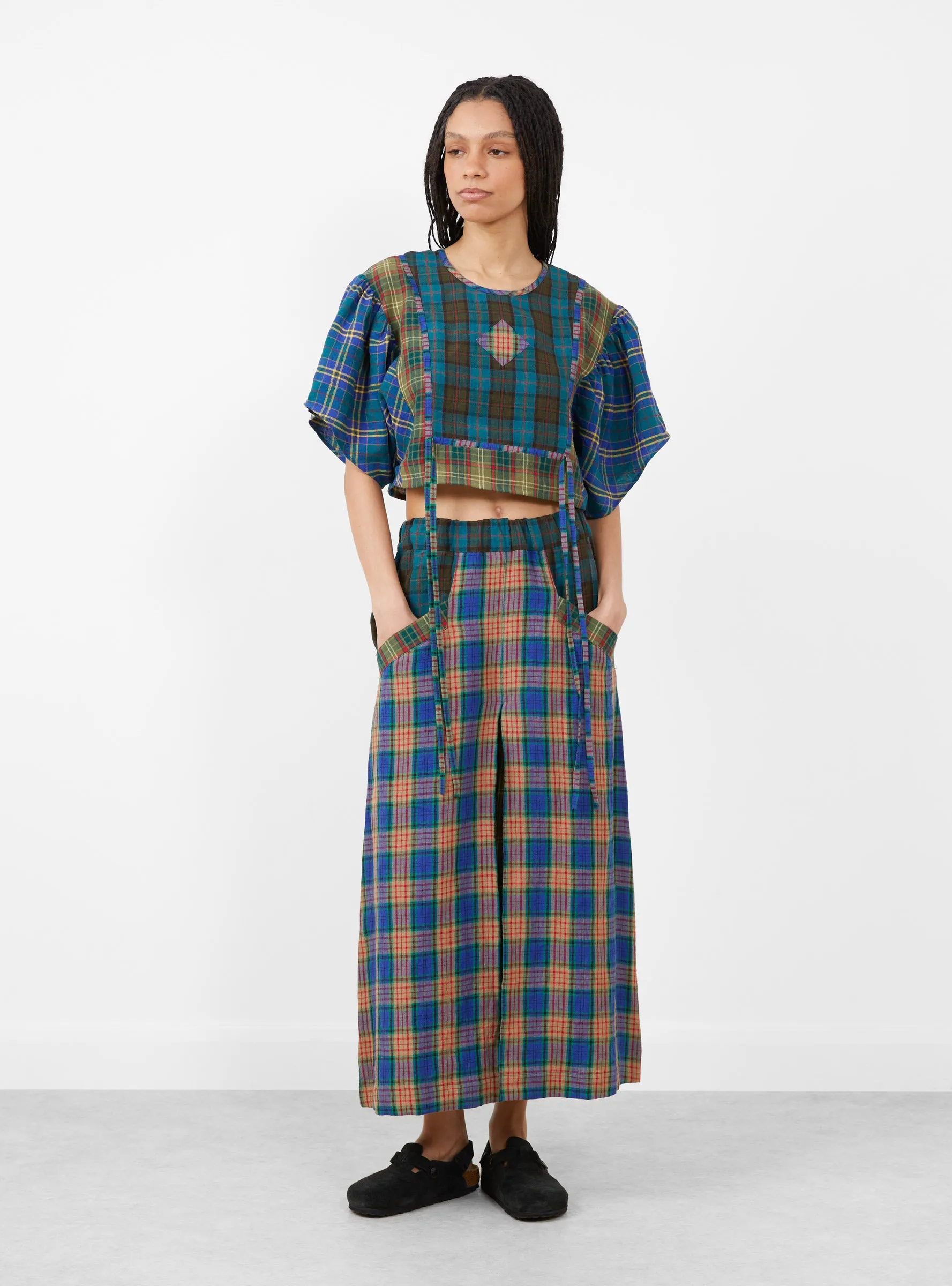 Folk Top Checkered Mix sold by Garbstore