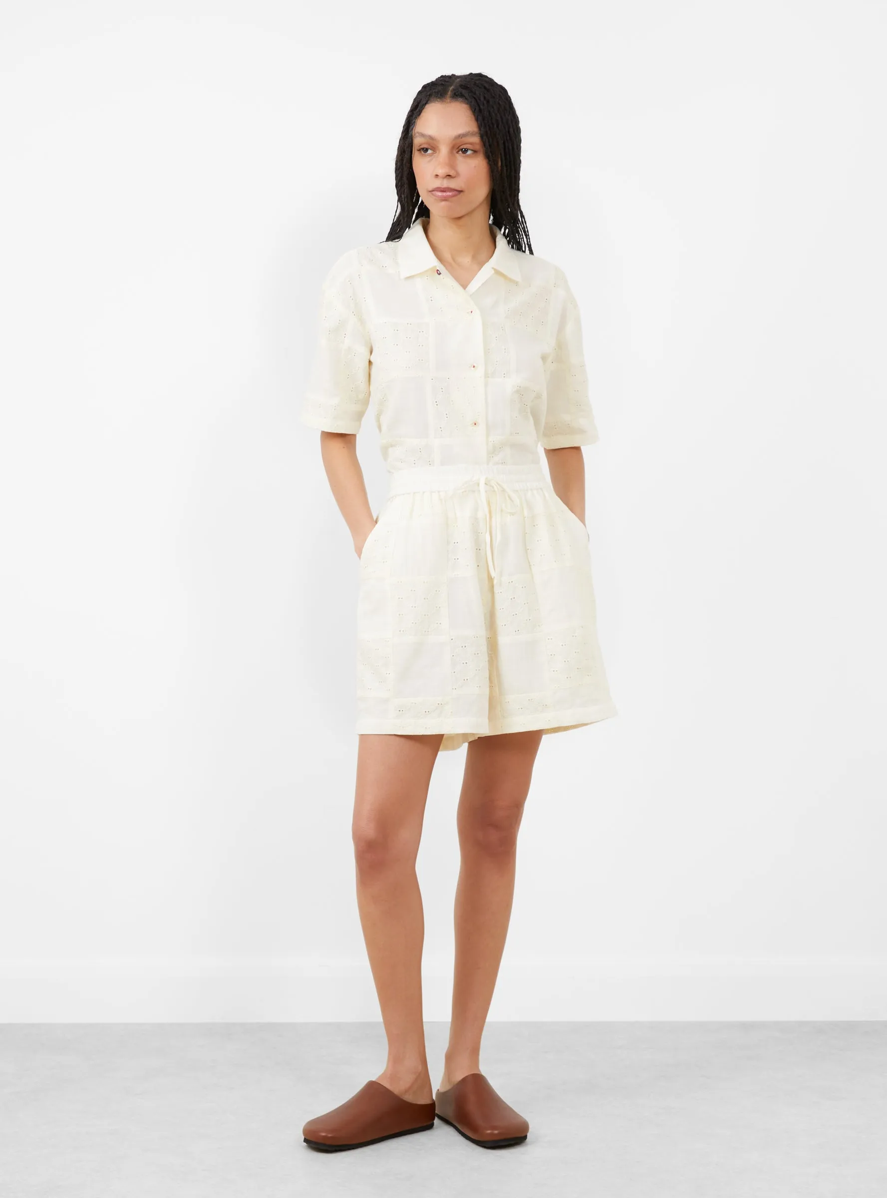 Annie Shorts Buttermilk Patchwork sold by Garbstore product image thumbnail 2