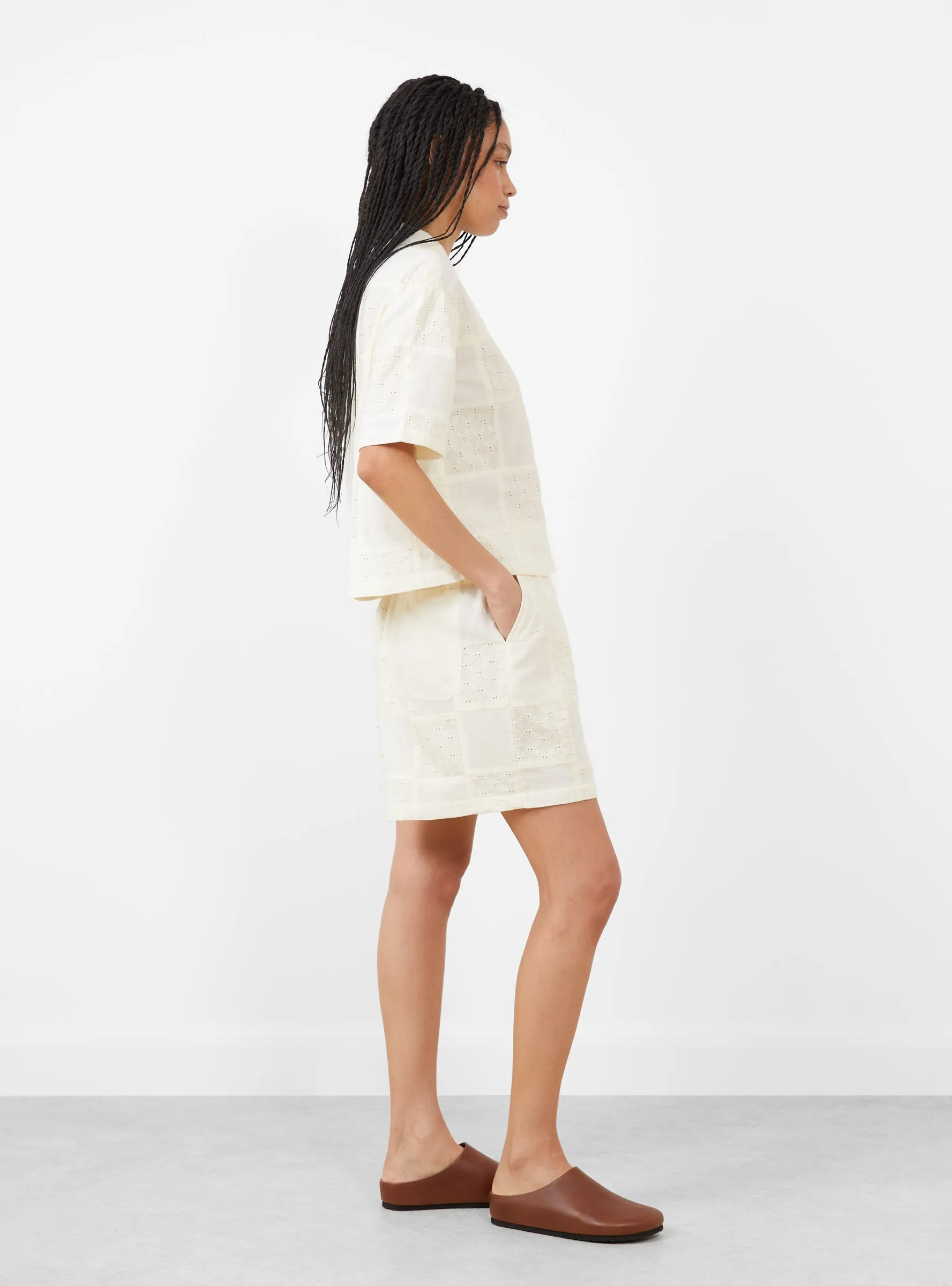 Annie Shorts Buttermilk Patchwork sold by Garbstore product image thumbnail 3