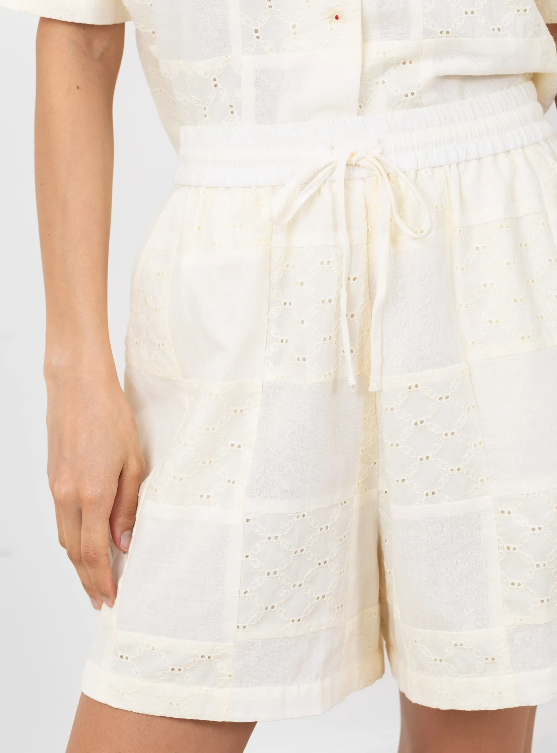 Annie Shorts Buttermilk Patchwork sold by Garbstore product image thumbnail 5