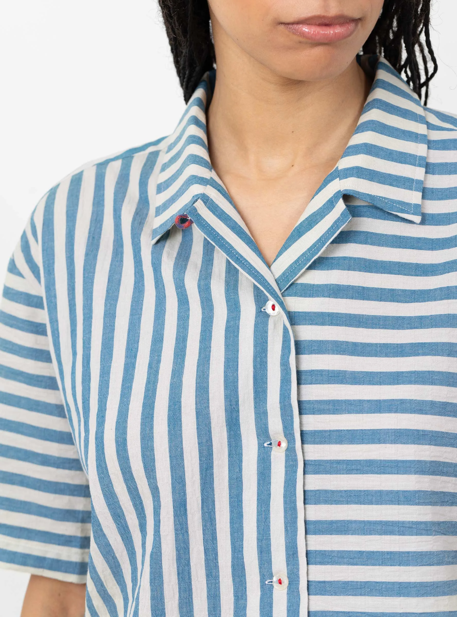 Stella Shirt Blue Stripe sold by Garbstore product image thumbnail 4