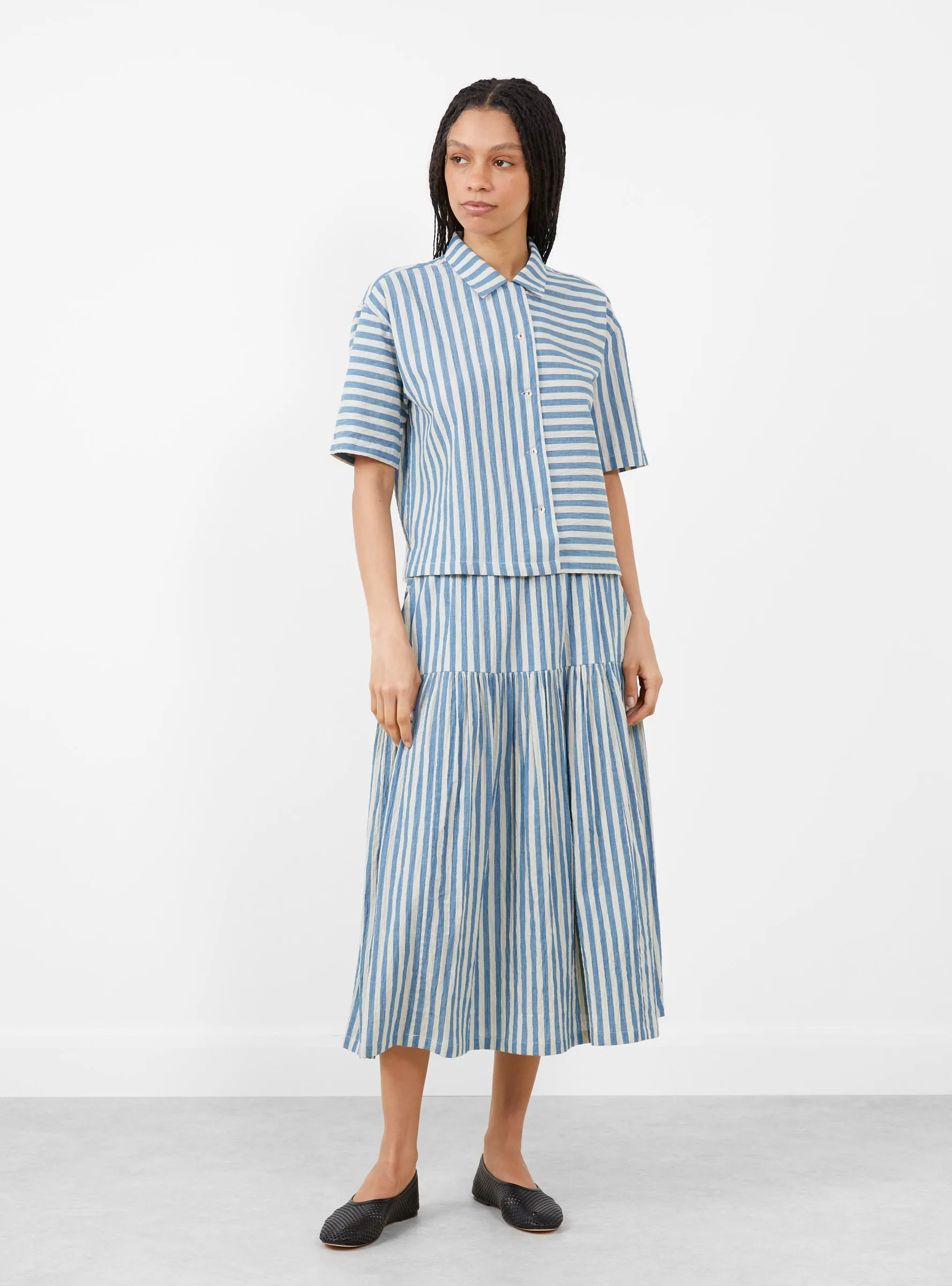 Stella Shirt Blue Stripe sold by Garbstore