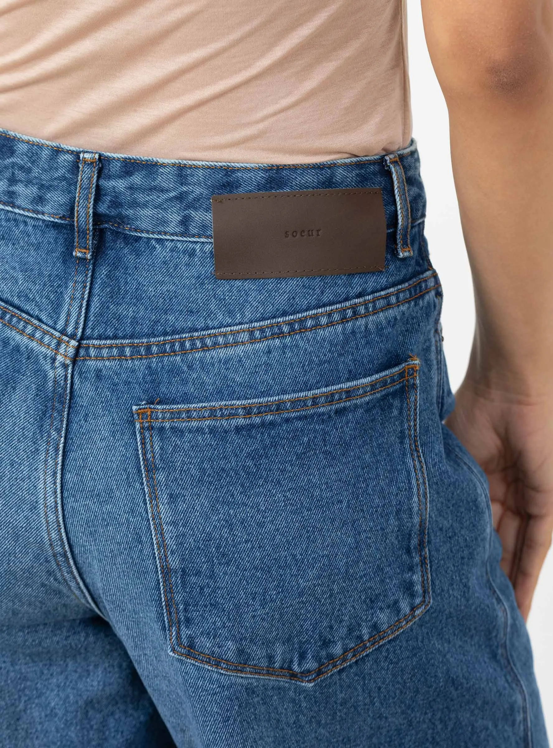 Eliott Trouser Bleu sold by Garbstore product image thumbnail 4