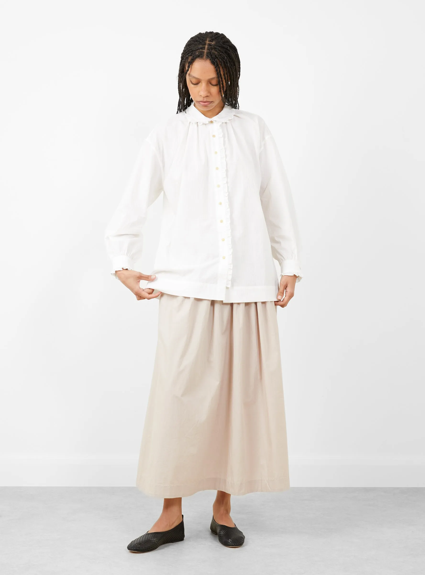 Poppy Blouse White sold by Garbstore