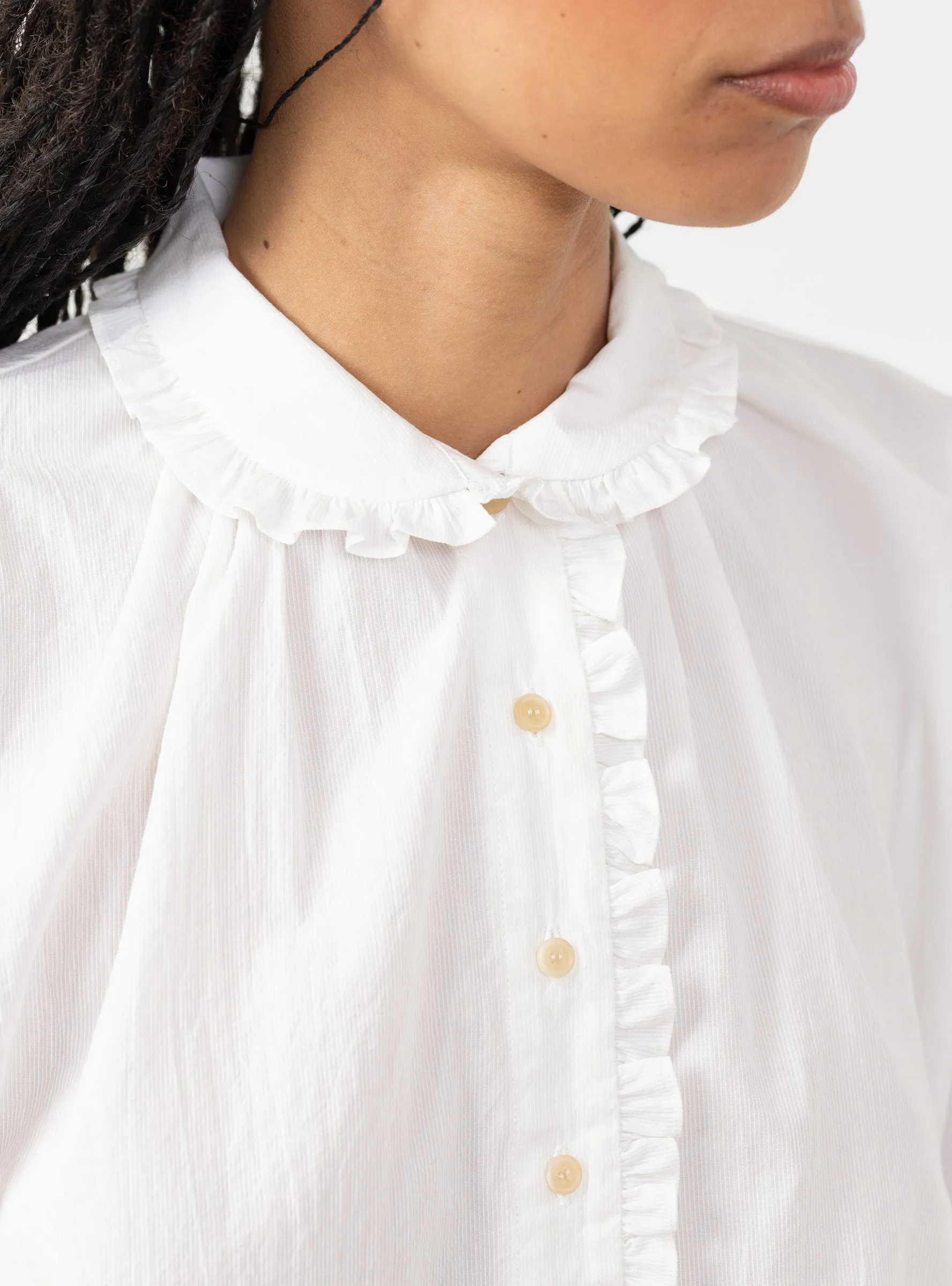 Poppy Blouse White sold by Garbstore product image thumbnail 4