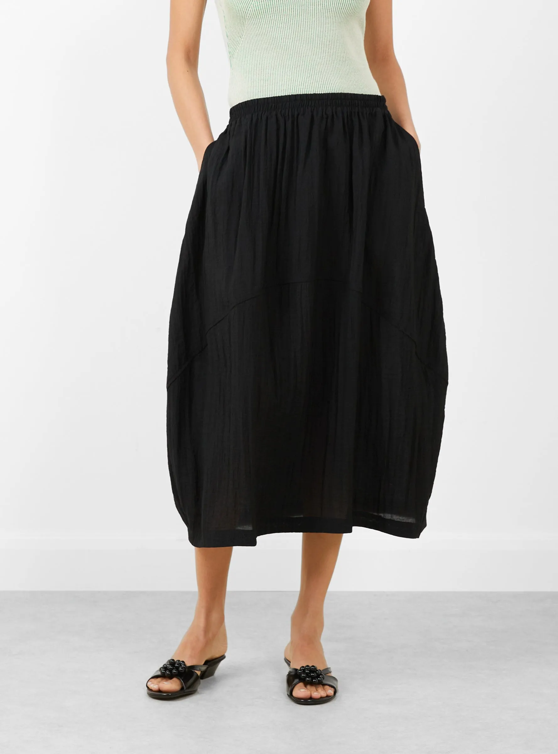 Frown Skirt Black sold by Garbstore