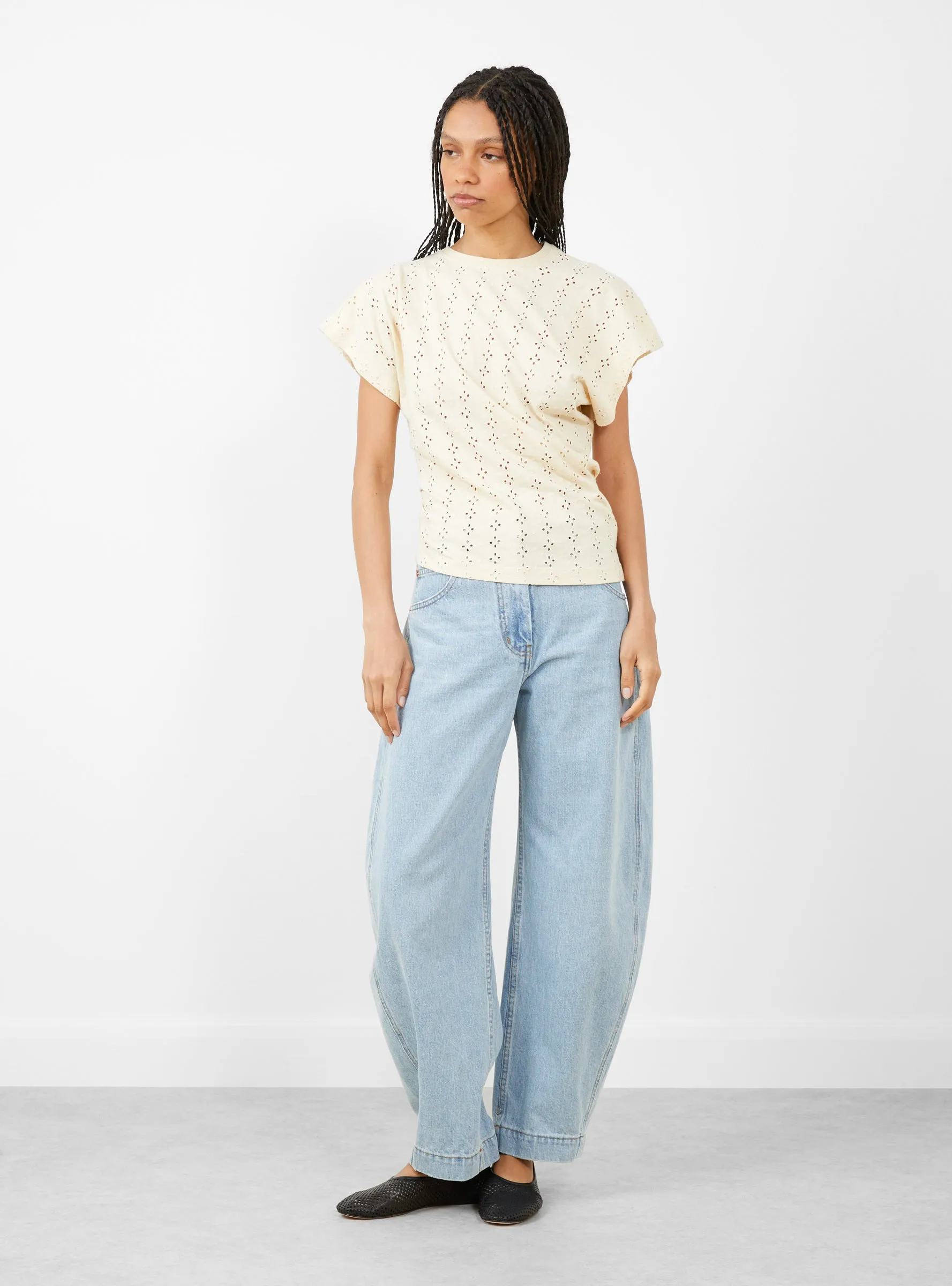 Medanos Top Ivory sold by Garbstore