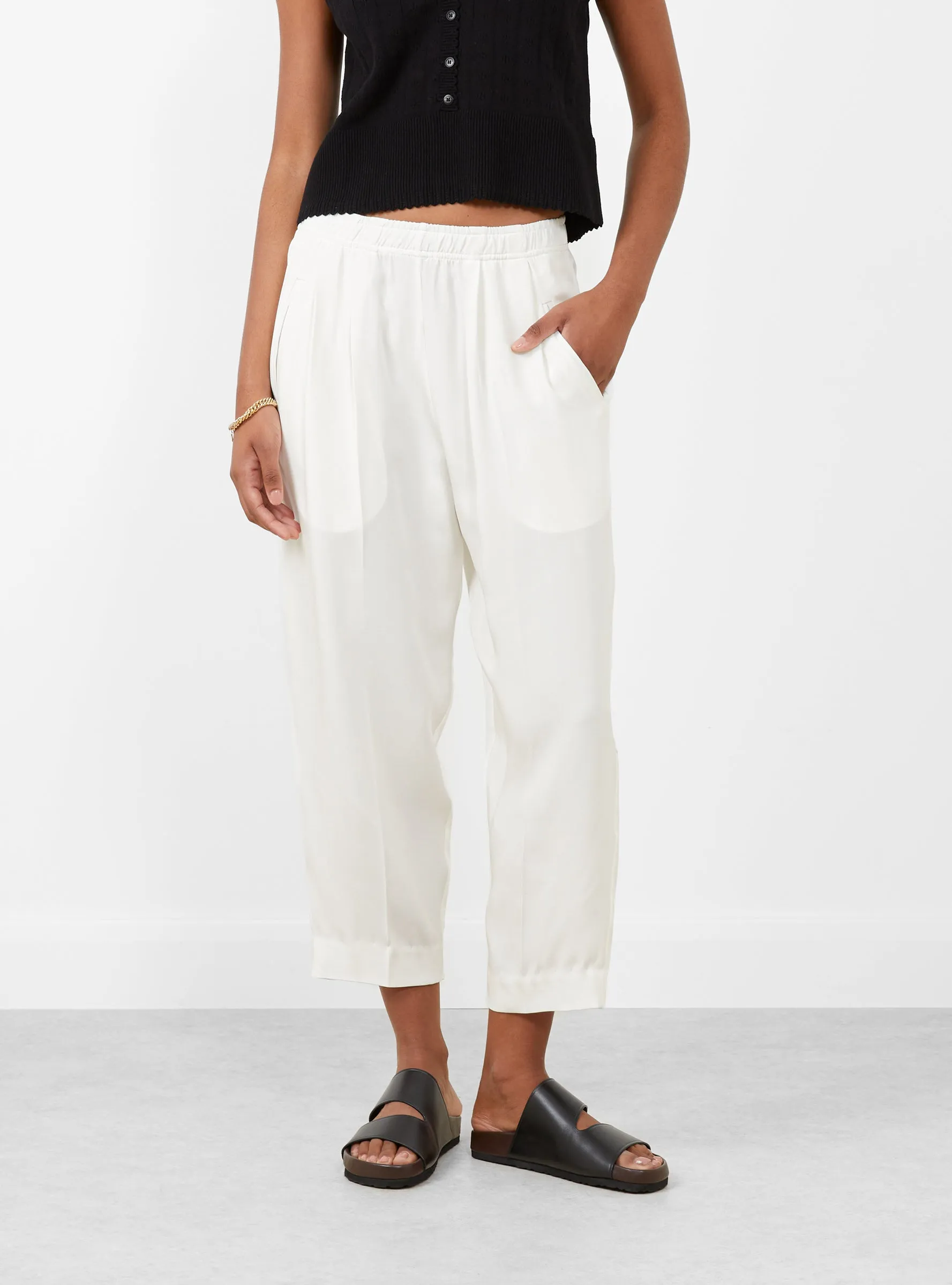 Relaxed Lean Trouser Off White sold by Garbstore