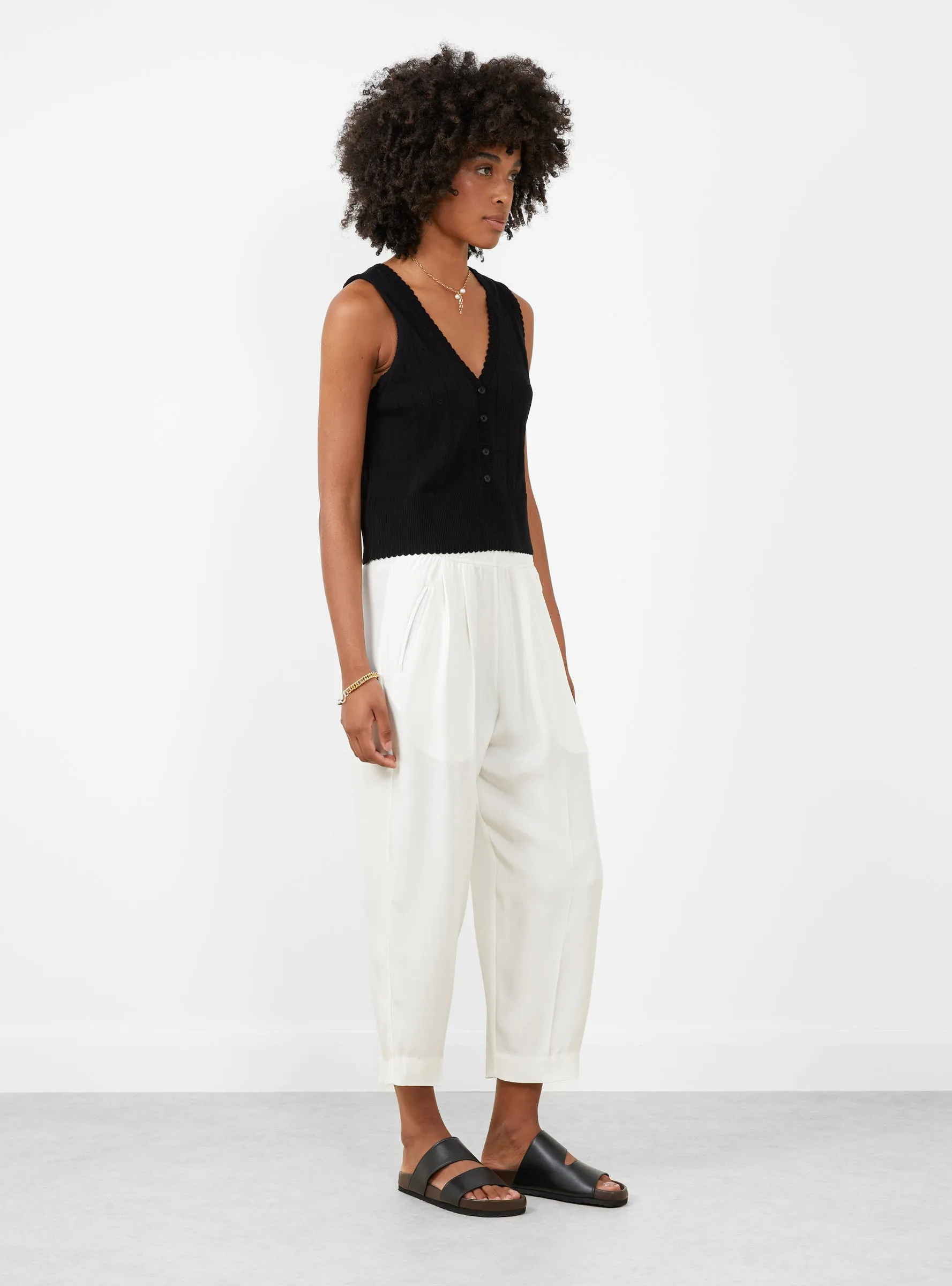 Relaxed Lean Trouser Off White sold by Garbstore product image thumbnail 3