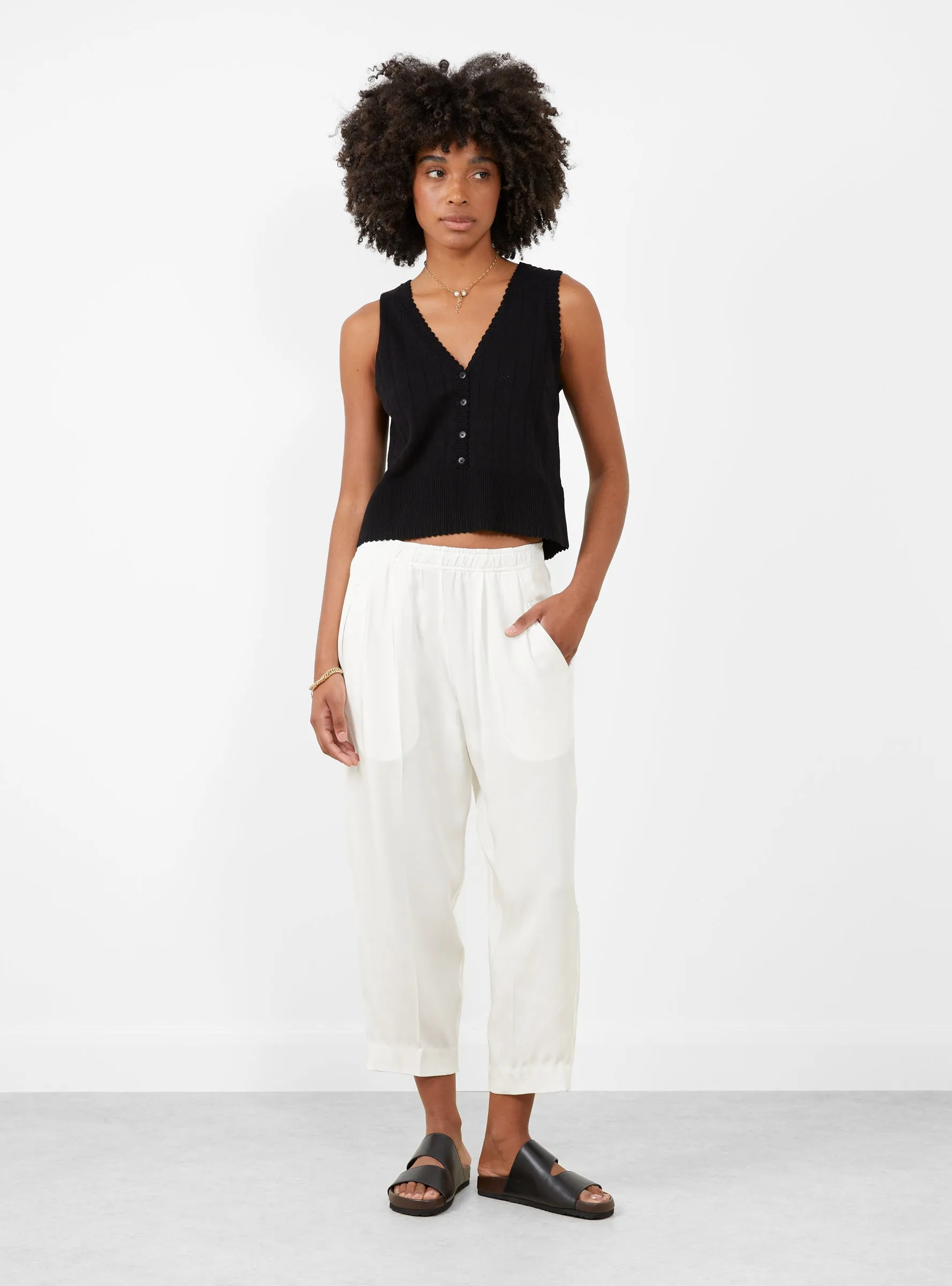 Relaxed Lean Trouser Off White sold by Garbstore product image thumbnail 2