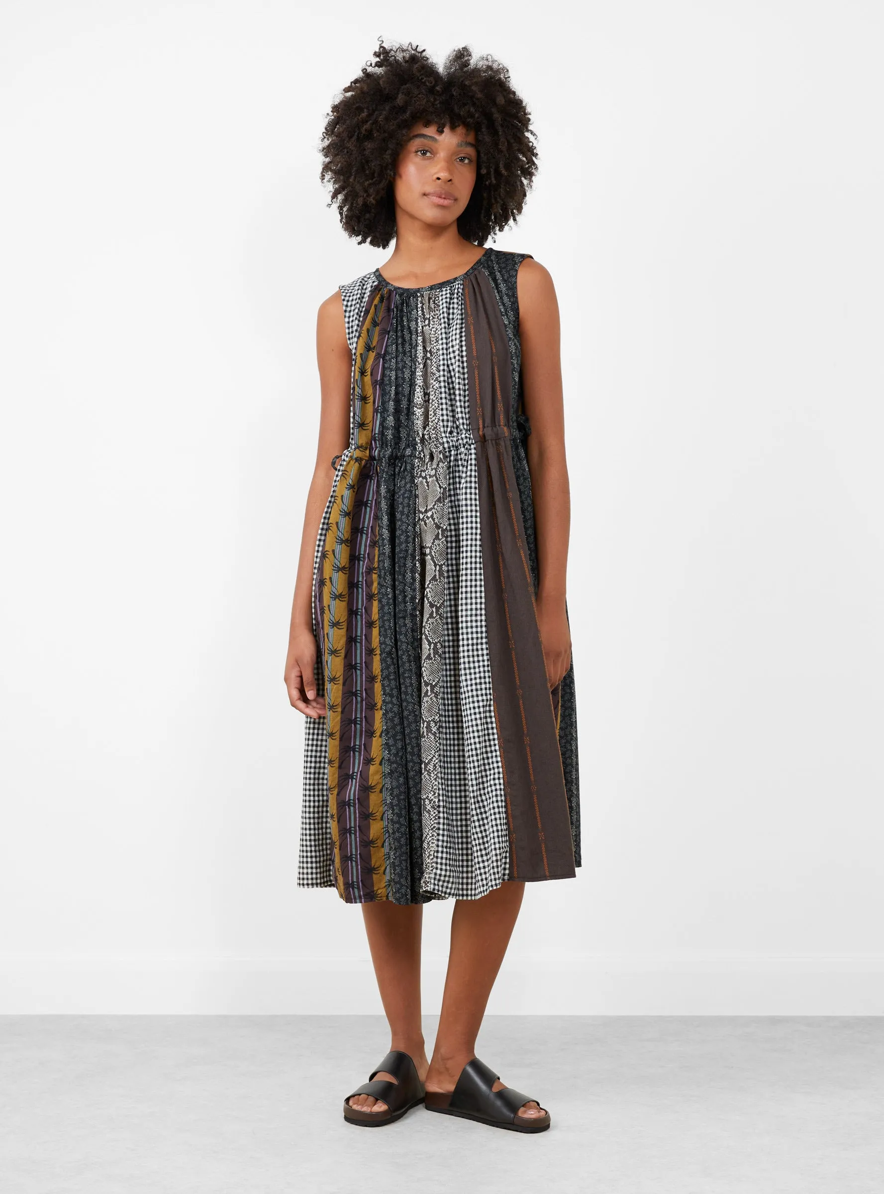 Patchwork KAHLO Dress Black sold by Garbstore