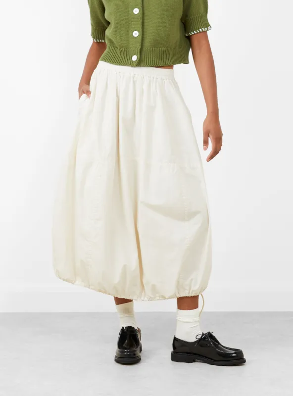 Parachute Skirt Off White sold by Garbstore