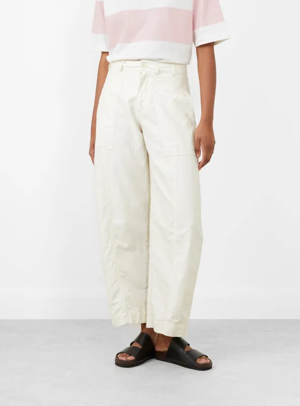 Peggy Trouser Off White sold by Garbstore
