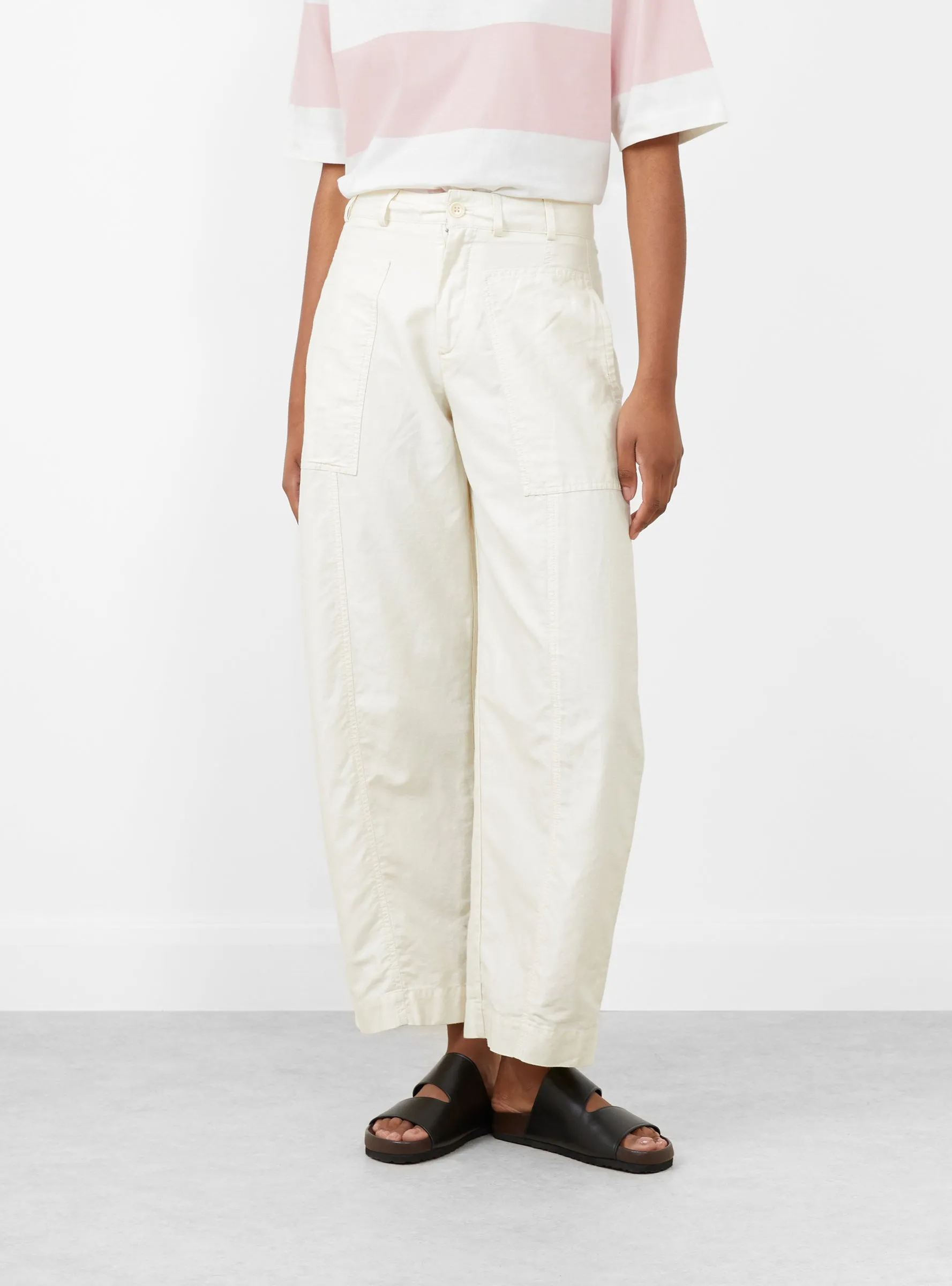 Peggy Trouser Off White sold by Garbstore
