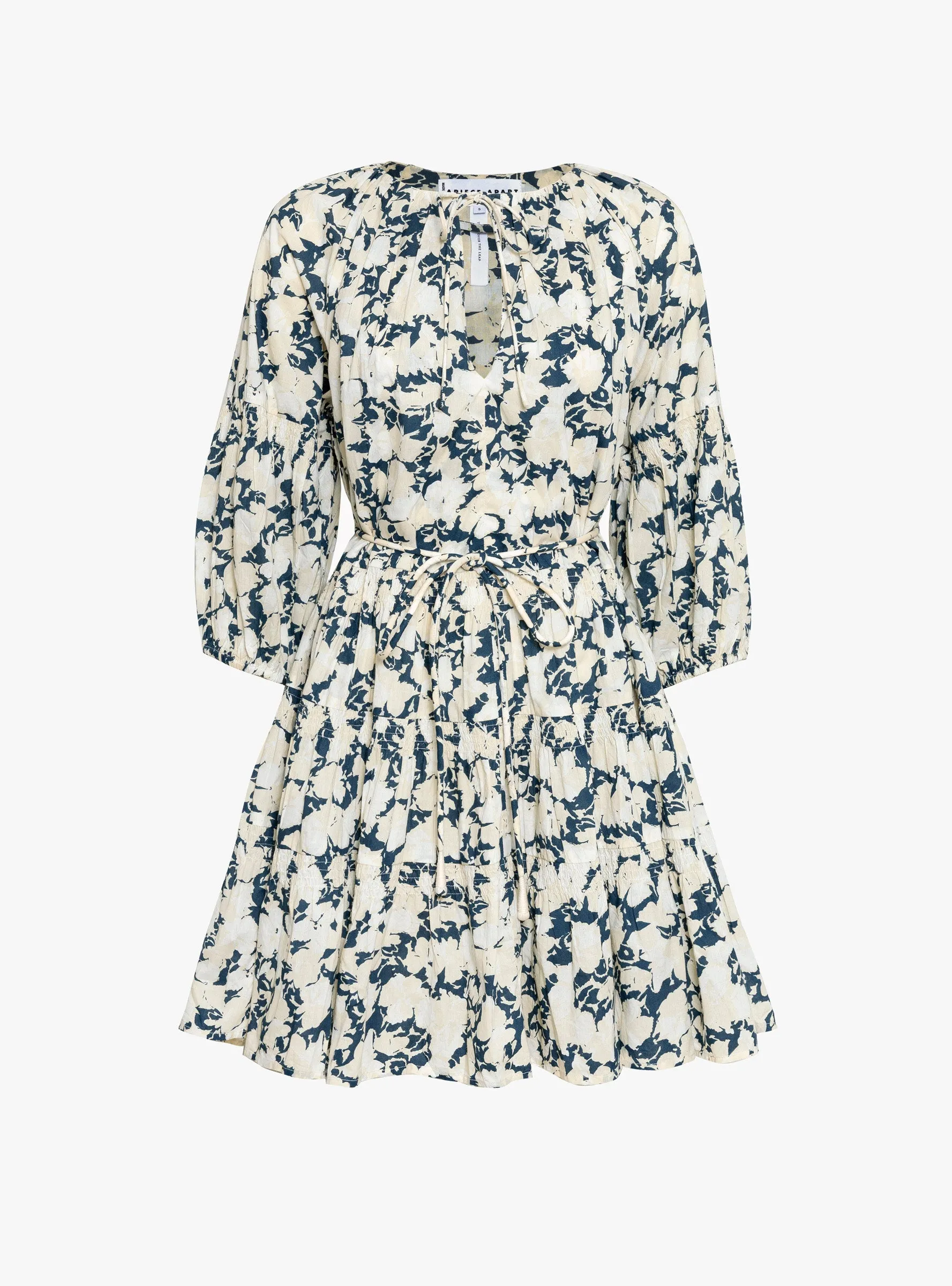 Cefalu Mini Dress Alina Floral Cream sold by Garbstore
