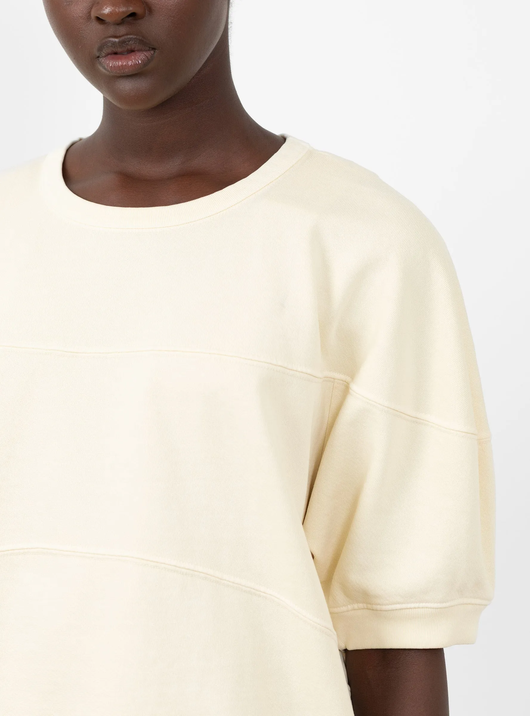 Football Sweatshirt Meringue sold by Garbstore product image thumbnail 5